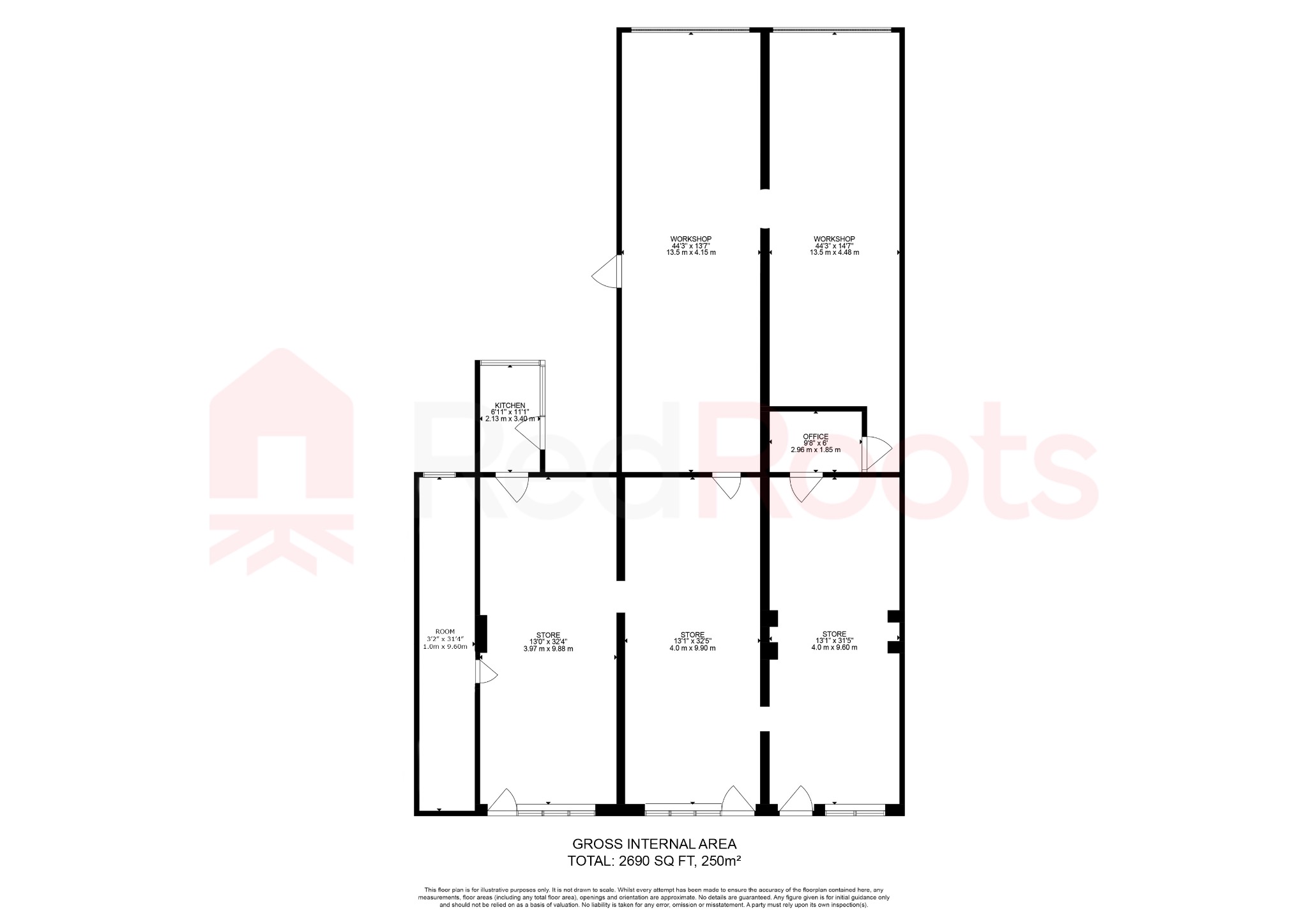 6 bed commercial property for sale in Houghton Road, Thurnscoe, Rotherham, South Yorkshire, S63 - Property floorplan