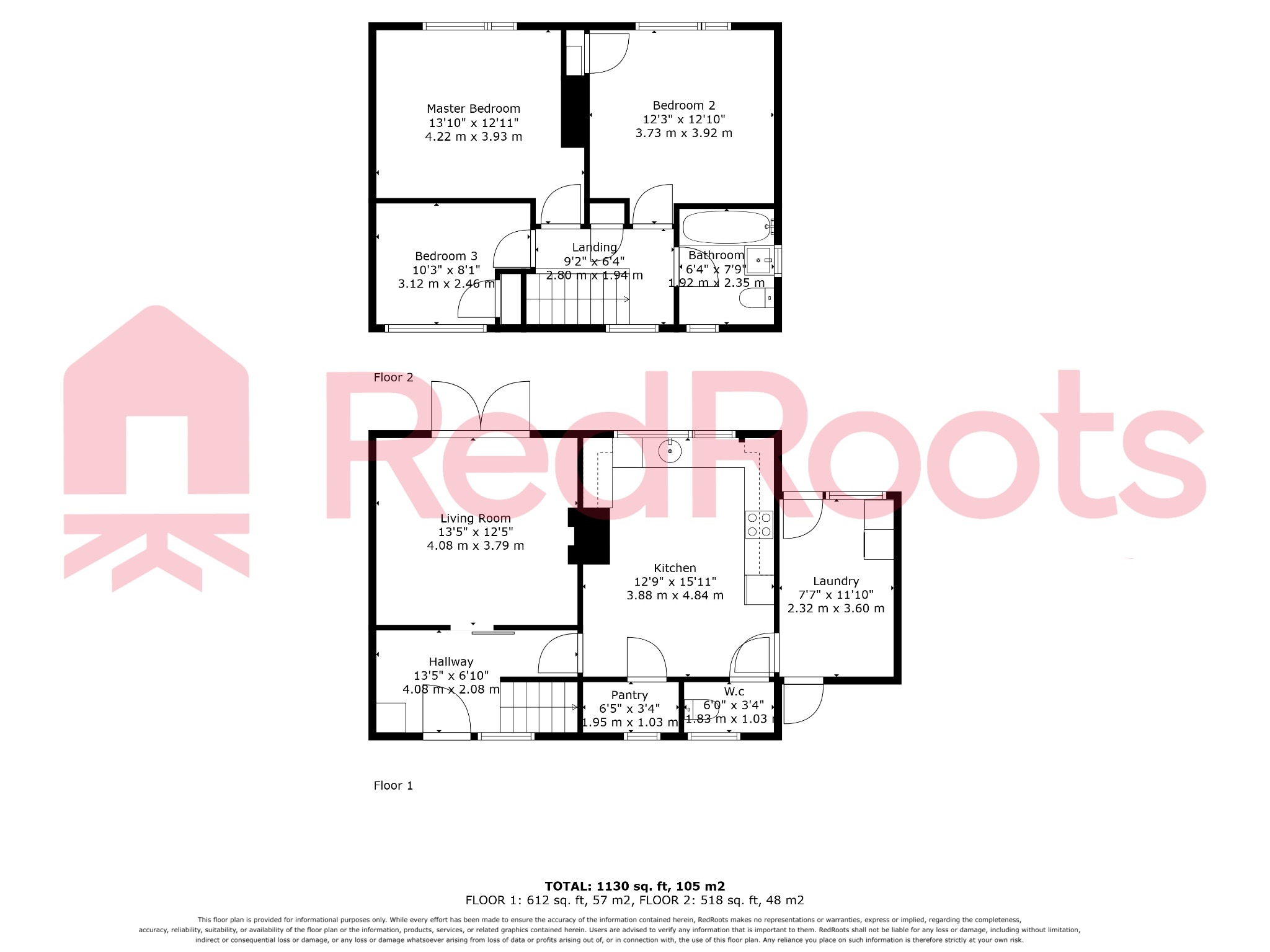 3 bed semi-detached house for sale in Thorntree Avenue, Crofton, Wakefield, West Yorkshire, WF4 - Property floorplan