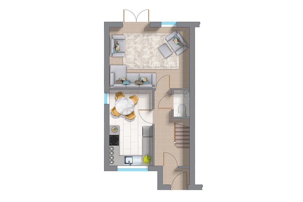 3 bed semi-detached house for sale in Jackson’s Landing, Shepherds Way, Knottingley, West Yorkshire, WF11 - Property floorplan