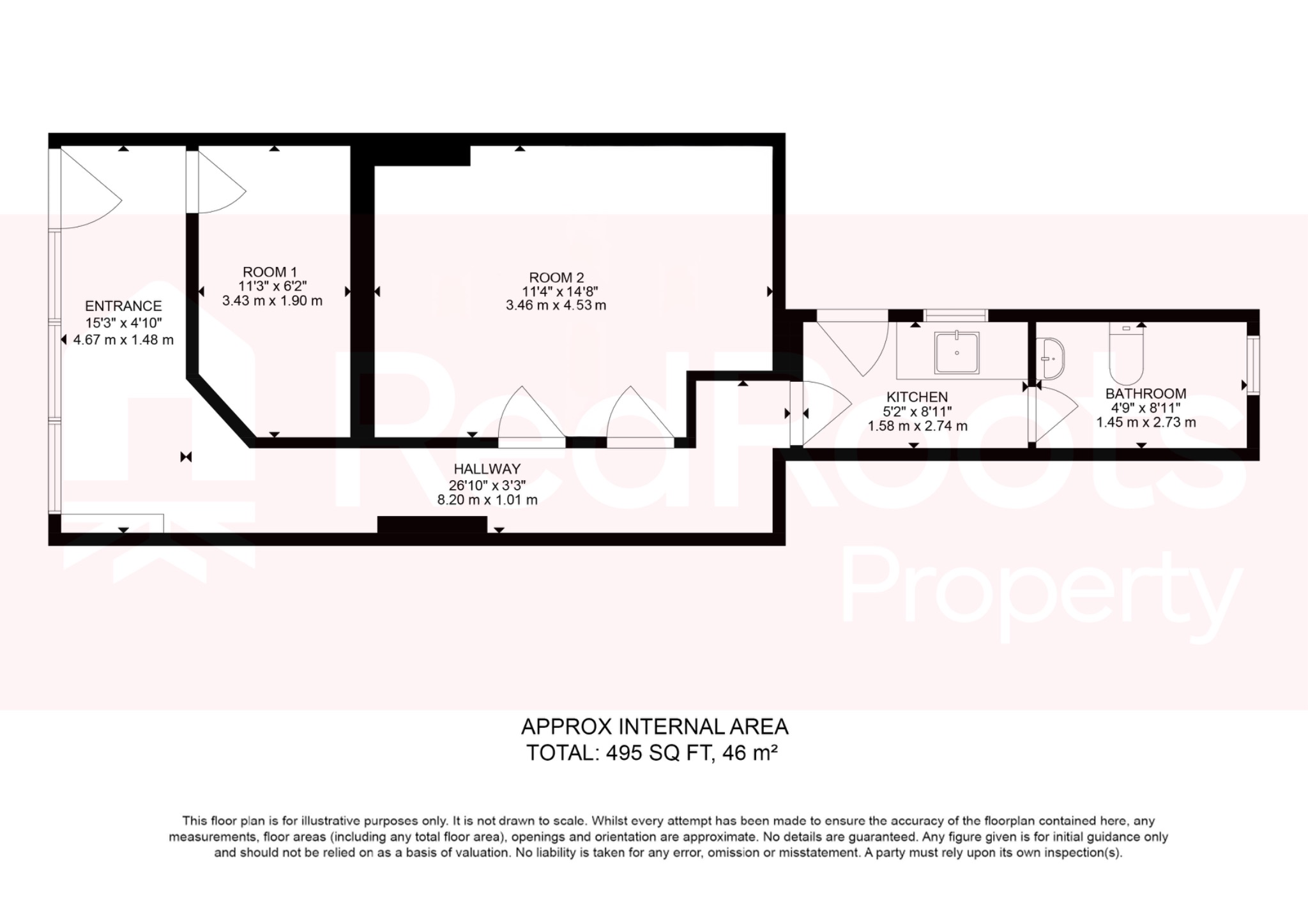 2 bed commercial property for sale in Kirkby Road, Hemsworth, Pontefract, West Yorkshire, WF9 - Property floorplan
