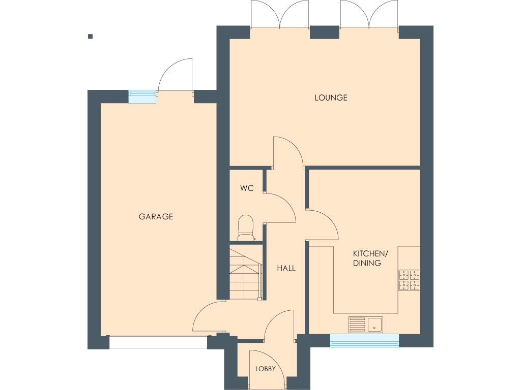 4 bed semi-detached house for sale in The Queen, Treetops II, Off Swann Road, South Kirkby, WF9 - Property floorplan