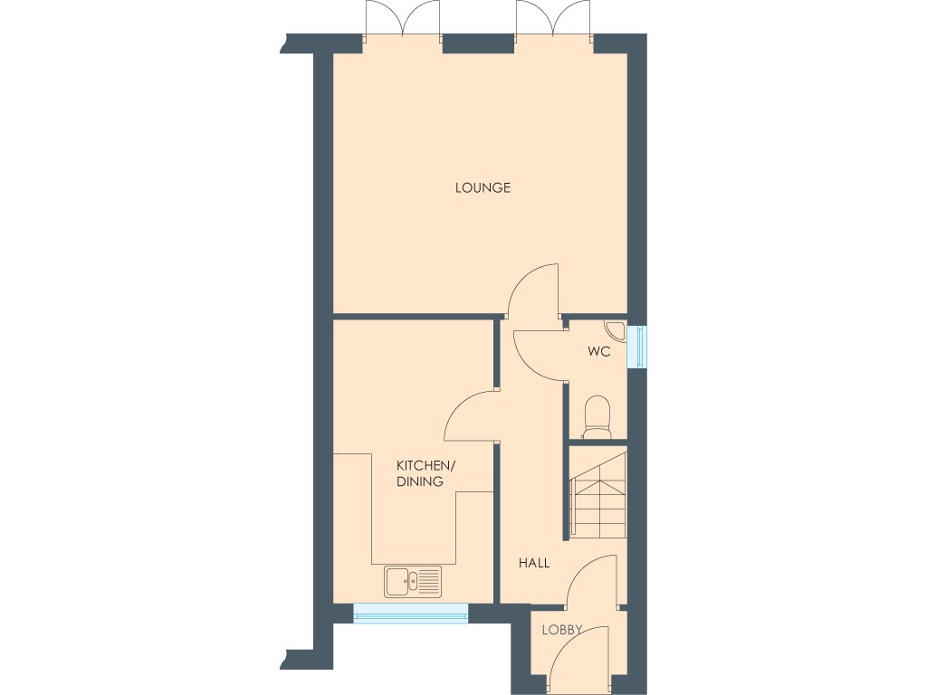3 bed semi-detached house for sale in The Princess, Treetop ll, Off Swann Road, South Kirkby, WF9 - Property floorplan
