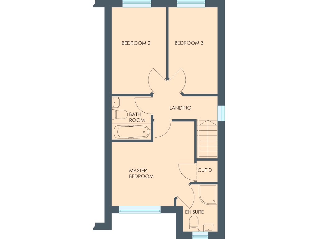 3 bed semi-detached house for sale in The Princess, Treetop ll, Off Swann Road, South Kirkby, WF9 - Property floorplan