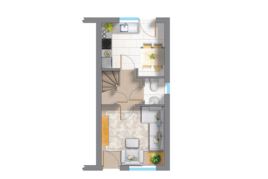 3 bed semi-detached house for sale in Jackson’s Landing, Shepherds Way, Knottingley, West Yorkshire, WF11 - Property floorplan
