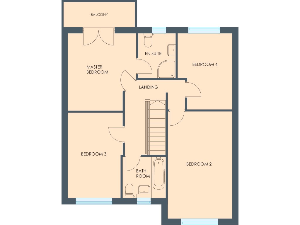 4 bed detached house for sale in Off Swann Road, Treetop II, South Kirkby, Pontefract, West Yorkshire, WF9 - Property floorplan
