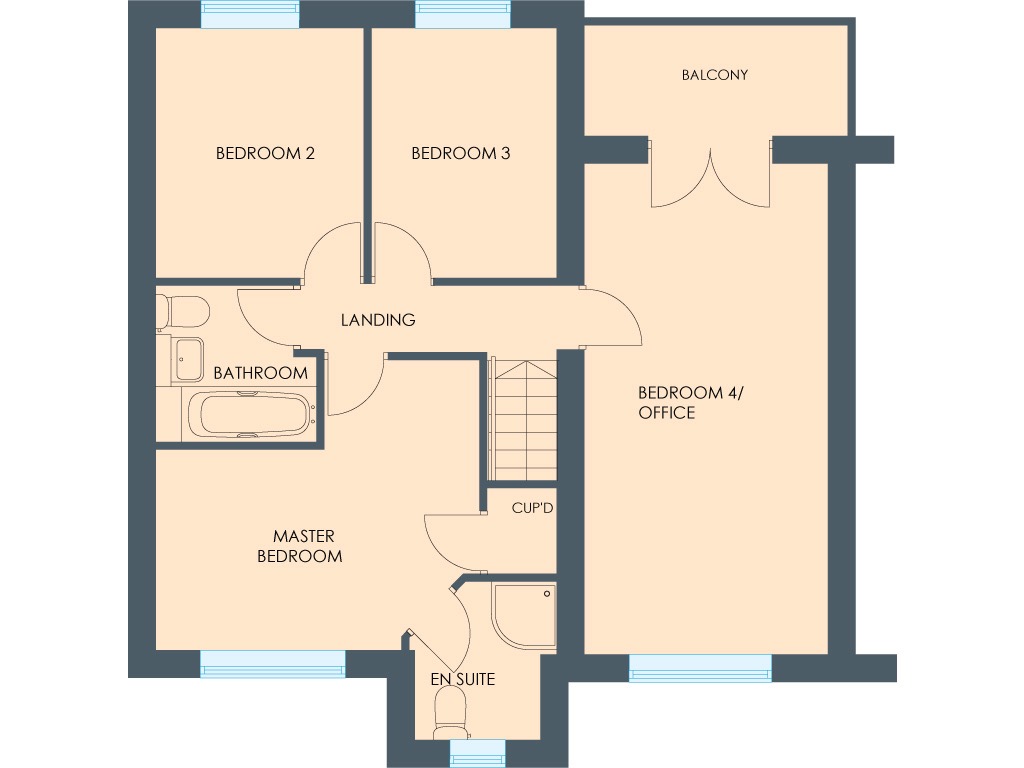 4 bed semi-detached house for sale in Off Swann Road, South Kirkby, Pontefract, West Yorkshire, WF9 - Property floorplan