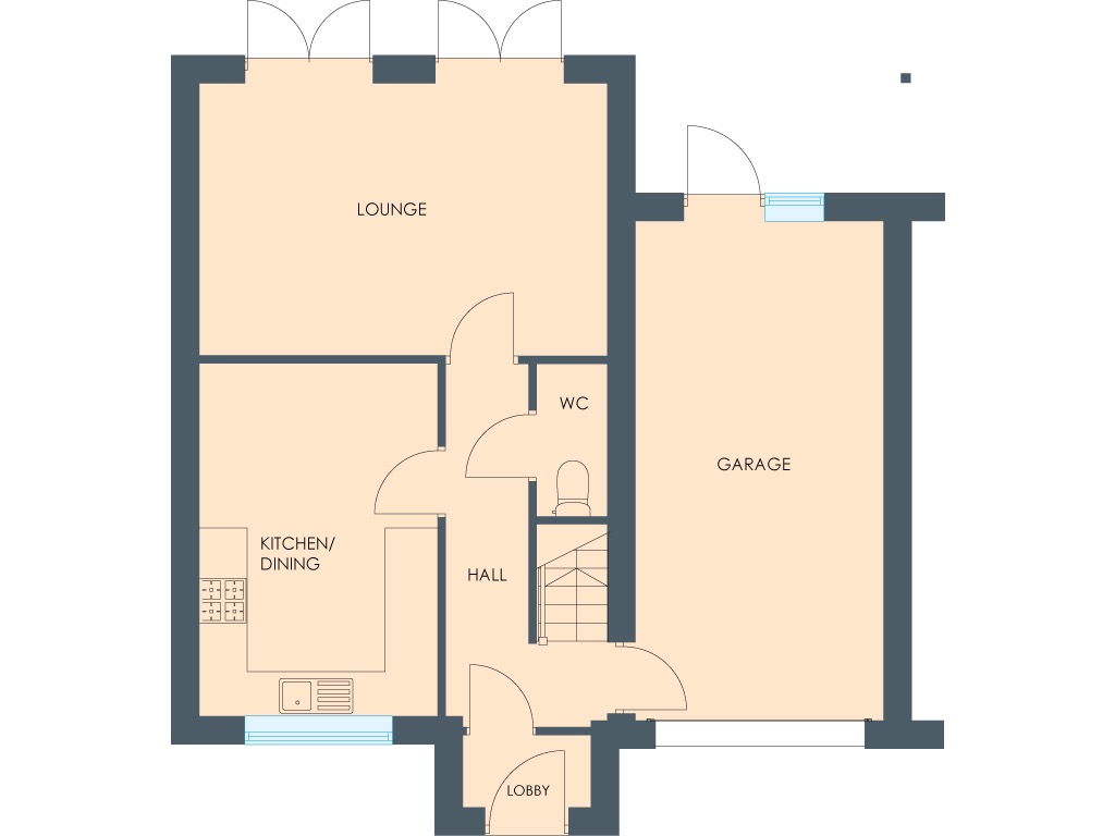 4 bed semi-detached house for sale in Off Swann Road, South Kirkby, Pontefract, West Yorkshire, WF9 - Property floorplan