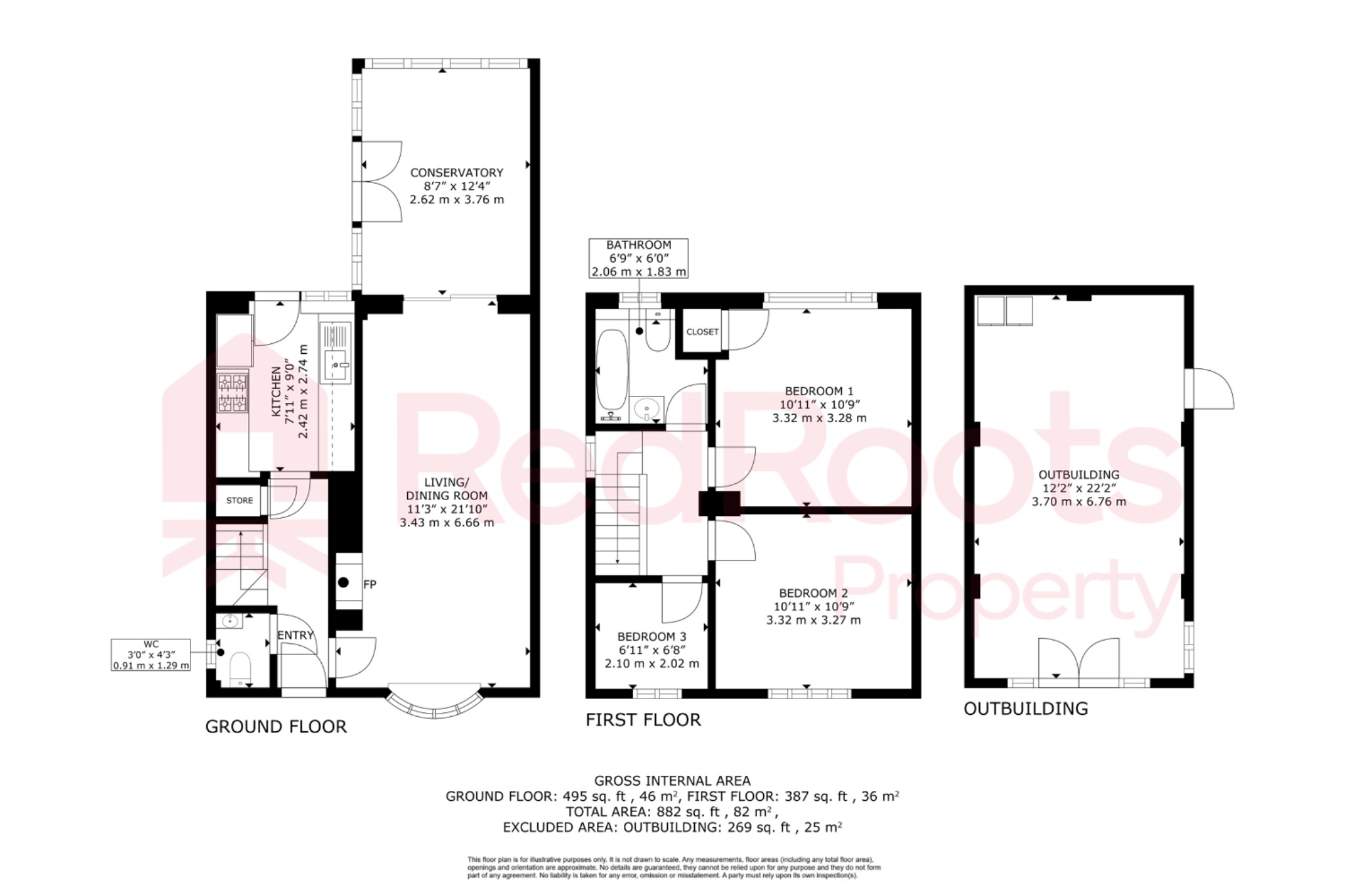 3 bed semi-detached house for sale in Brierley Crescent, South Kirkby, Pontefract, West Yorkshire, WF9 - Property floorplan