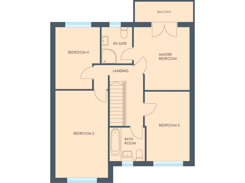 4 bed detached house for sale in Plot 14 - The King, Treetops II, Swann Road, South Kirkby, Pontefract, West Yorkshire, WF9 3FJ - Property floorplan