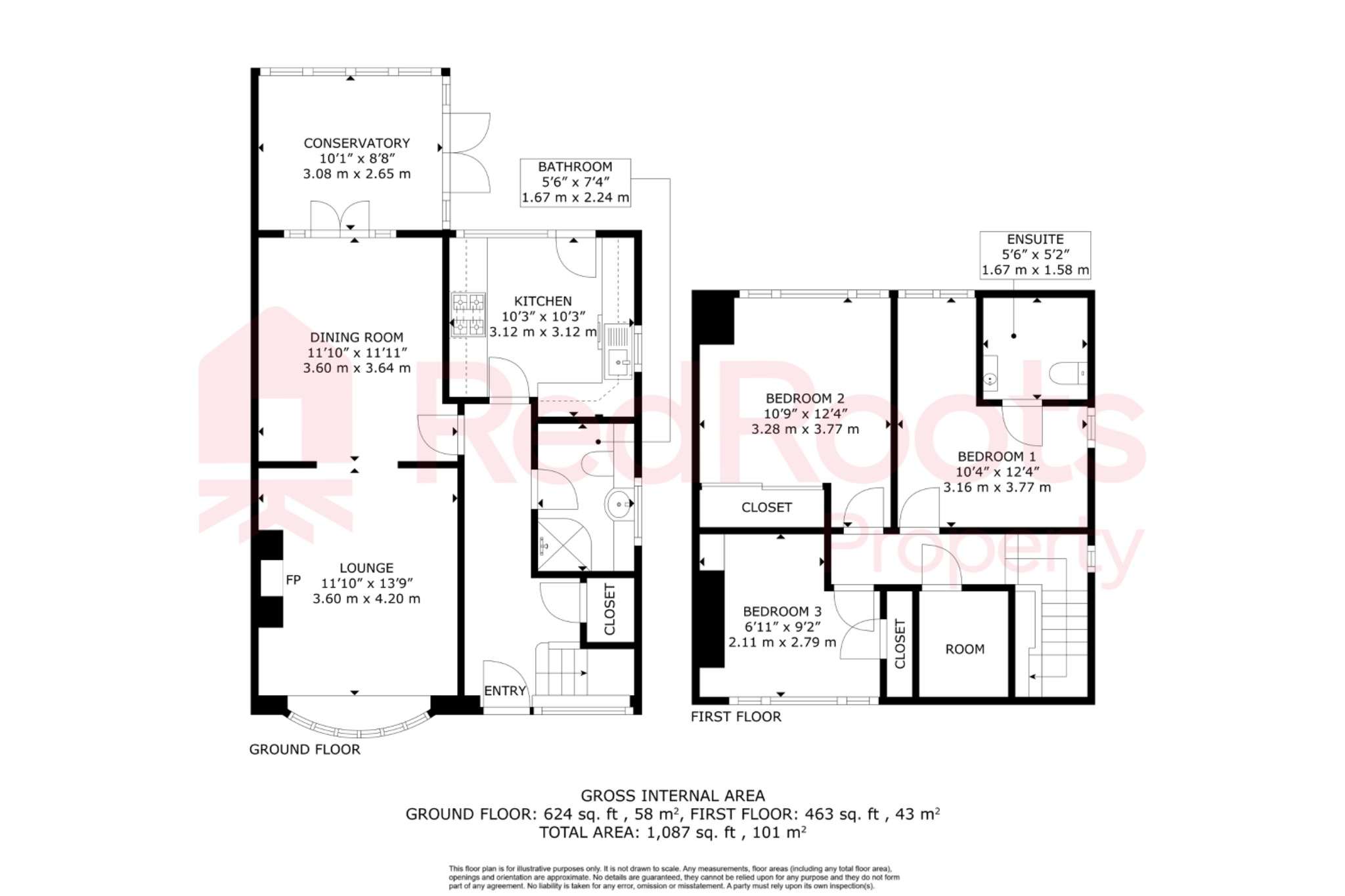 3 bed semi-detached bungalow for sale in South Elmsall, Pontefract, West Yorkshire, WF9 - Property floorplan