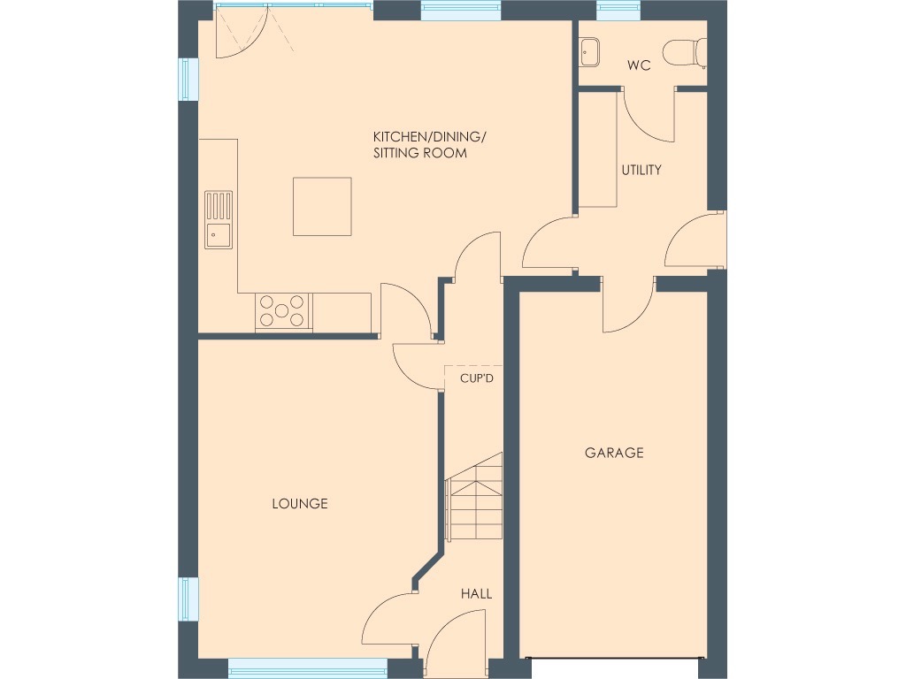 4 bed detached house for sale in Plot 13, The Grand Duke, Treetops II, South Kirkby, WF9 - Property floorplan