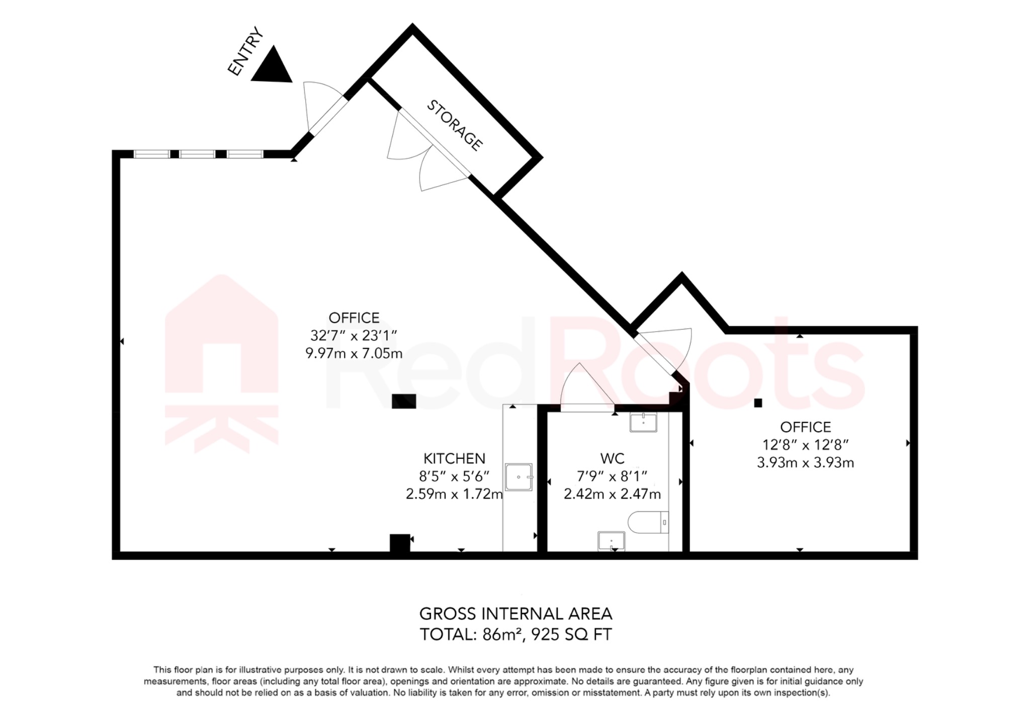 Office to rent in The Nostell Estate Yard, Nostell, Wakefield, West Yorkshire, WF4 - Property floorplan