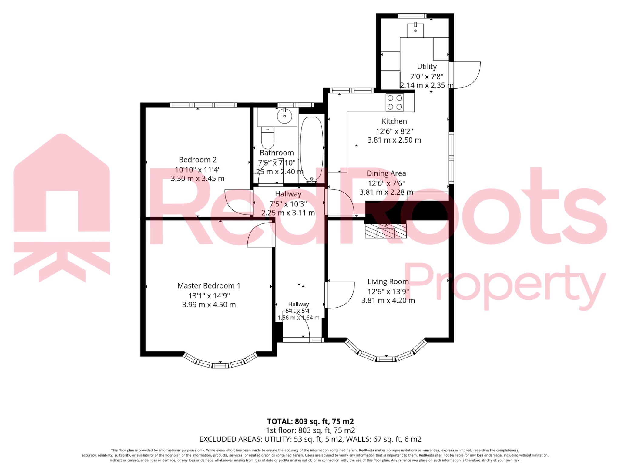 2 bed detached house for sale in Jossey Lane, Doncaster, South Yorkshire, DN5 - Property floorplan