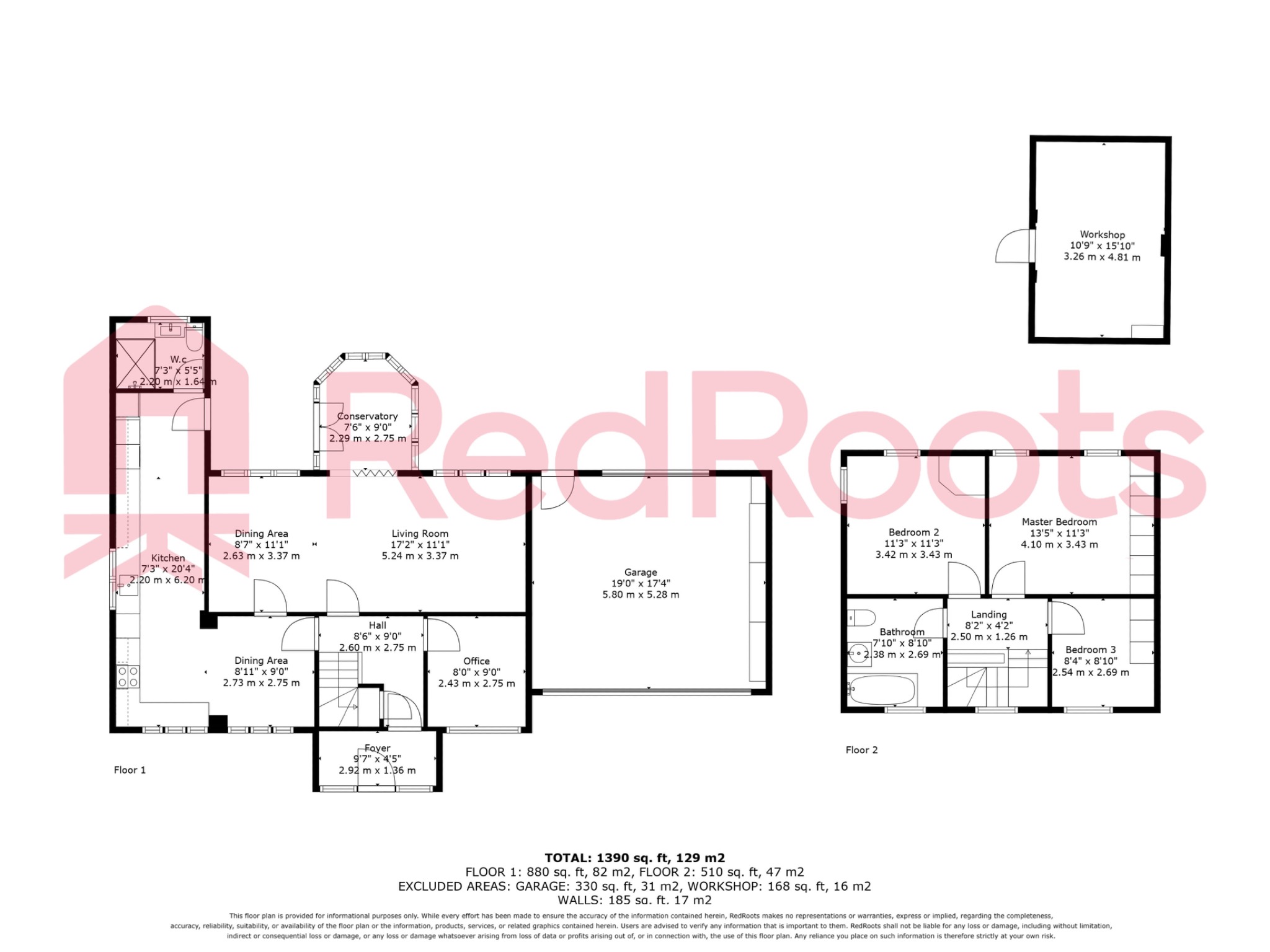 3 bed detached house for sale in Amersall Road, Doncaster, South Yorkshire, DN5 - Property floorplan