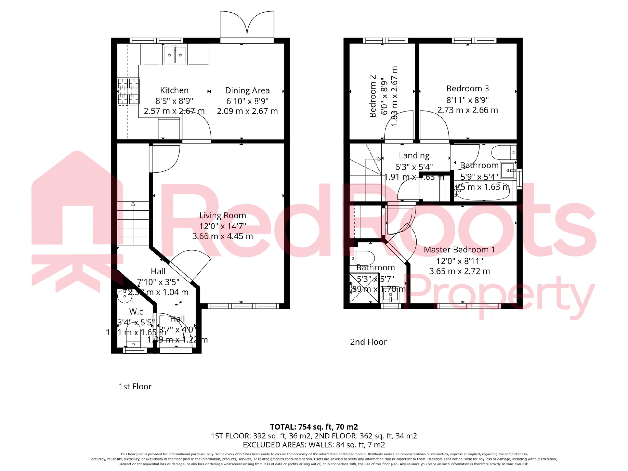 3 bed semi-detached house for sale in Union Drive, Scawthorpe, Doncaster, DN5 - Property floorplan