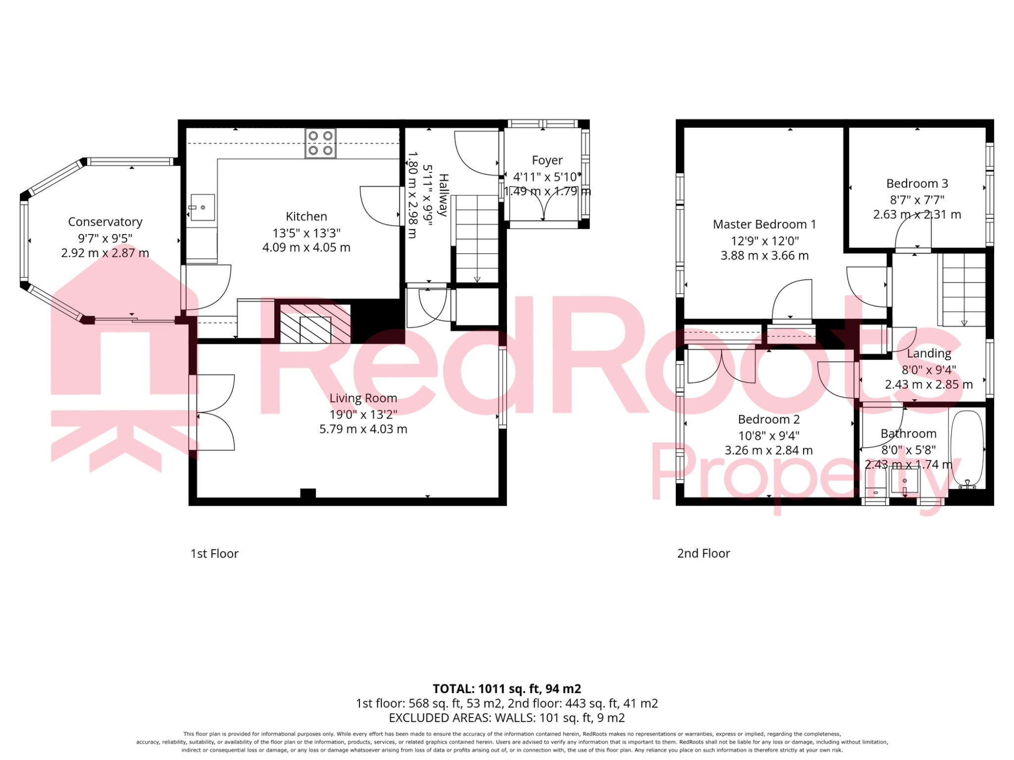 3 bed semi-detached house for sale in Jossey Lane, Scawthorpe, Doncaster, DN5 - Property floorplan