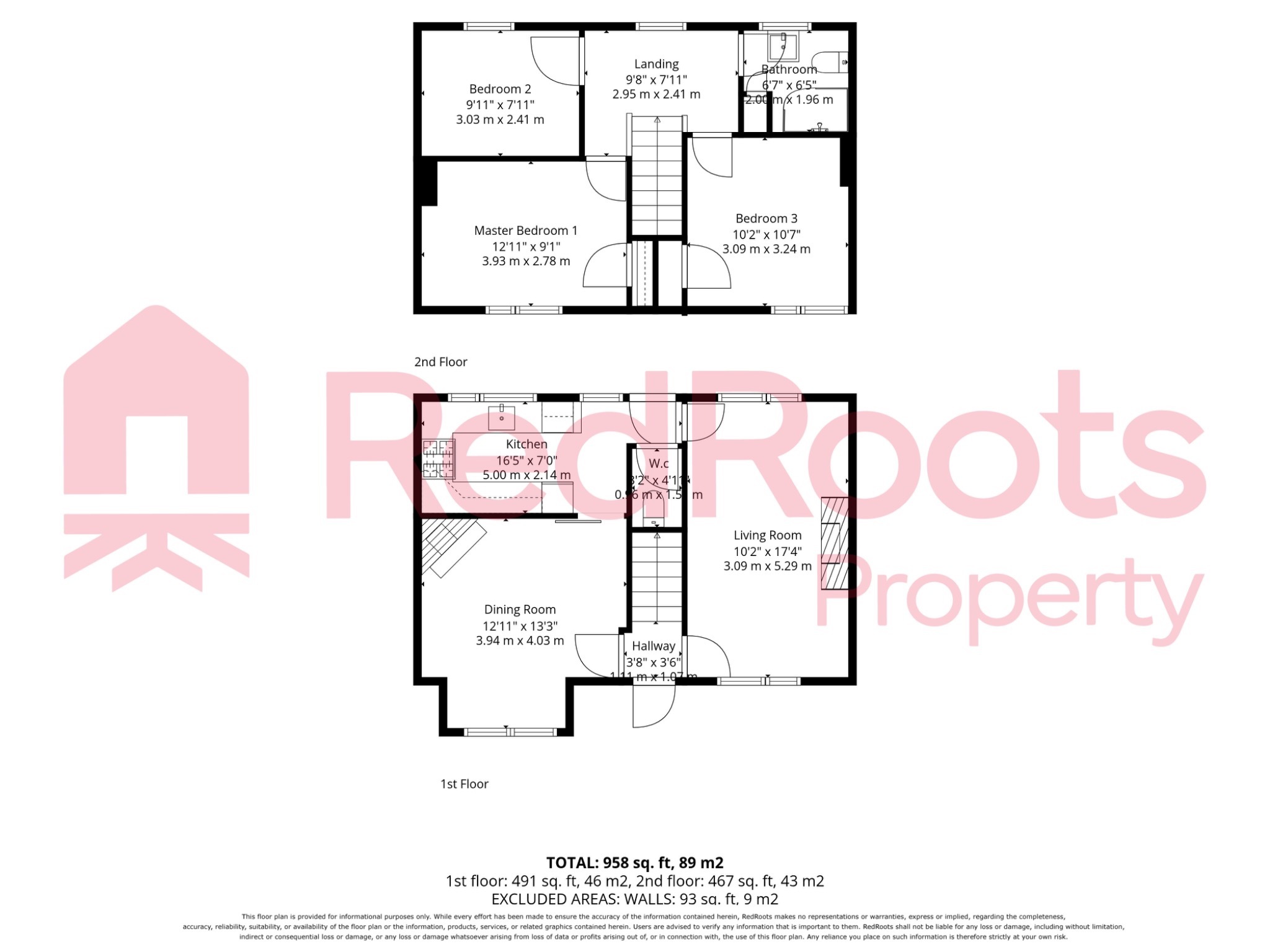 3 bed semi-detached house for sale in Cross Street, Bentley, Doncaster, South Yorkshire, DN5 - Property floorplan