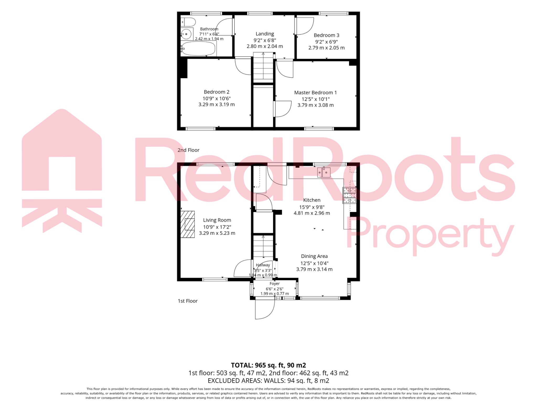 3 bed semi-detached house for sale in Winnipeg Road, Bentley, Doncaster, South Yorkshire, DN5 - Property floorplan