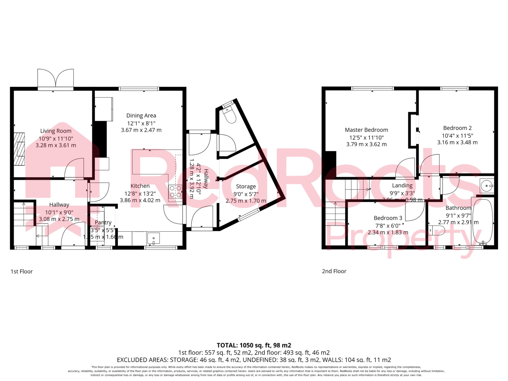 3 bed semi-detached house for sale in Amersall Road, Doncaster, South Yorkshire, DN5 - Property floorplan