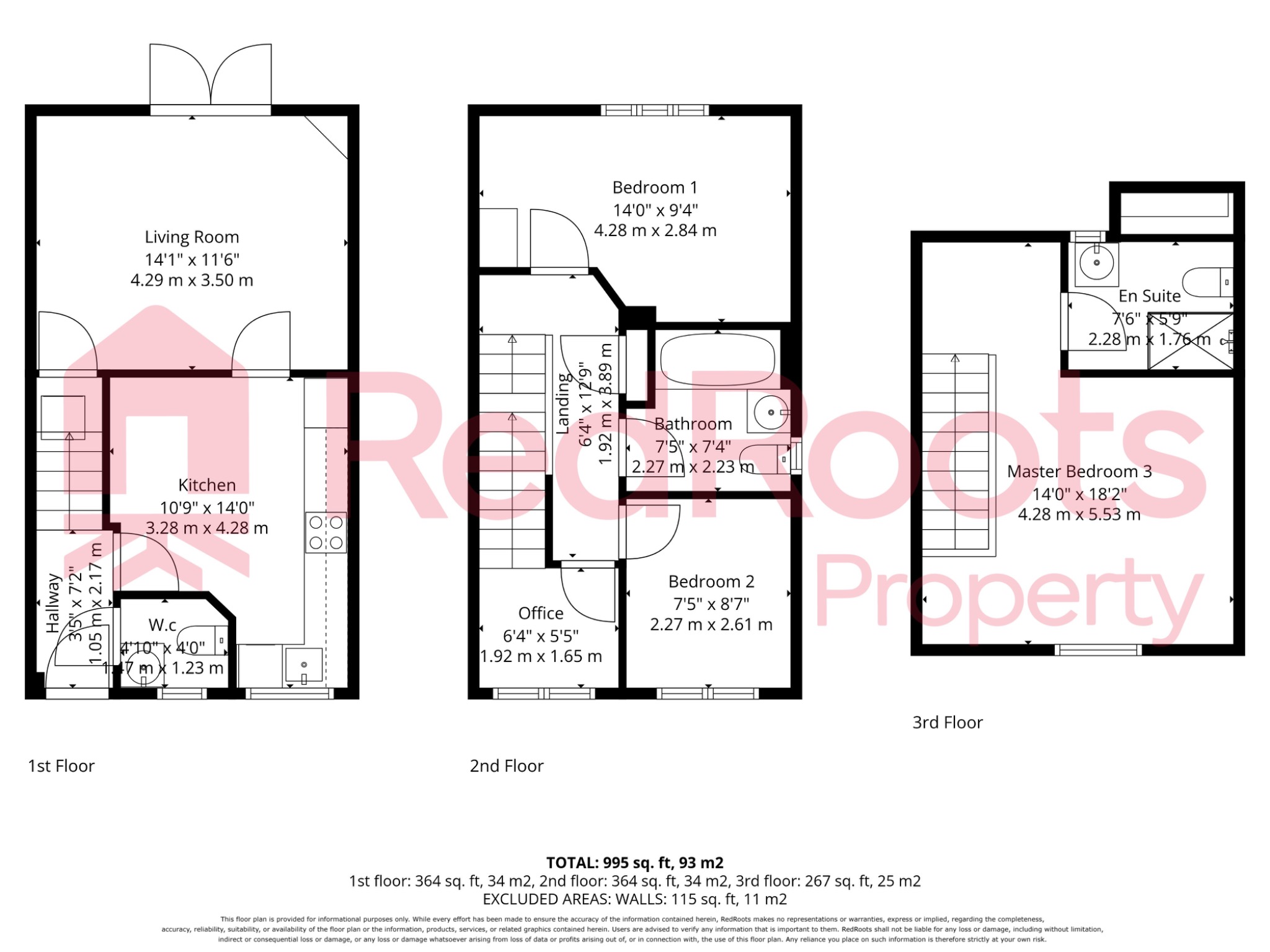 3 bed semi-detached house for sale in Tulip Drive, Balby, Doncaster, South Yorkshire, DN4 - Property floorplan