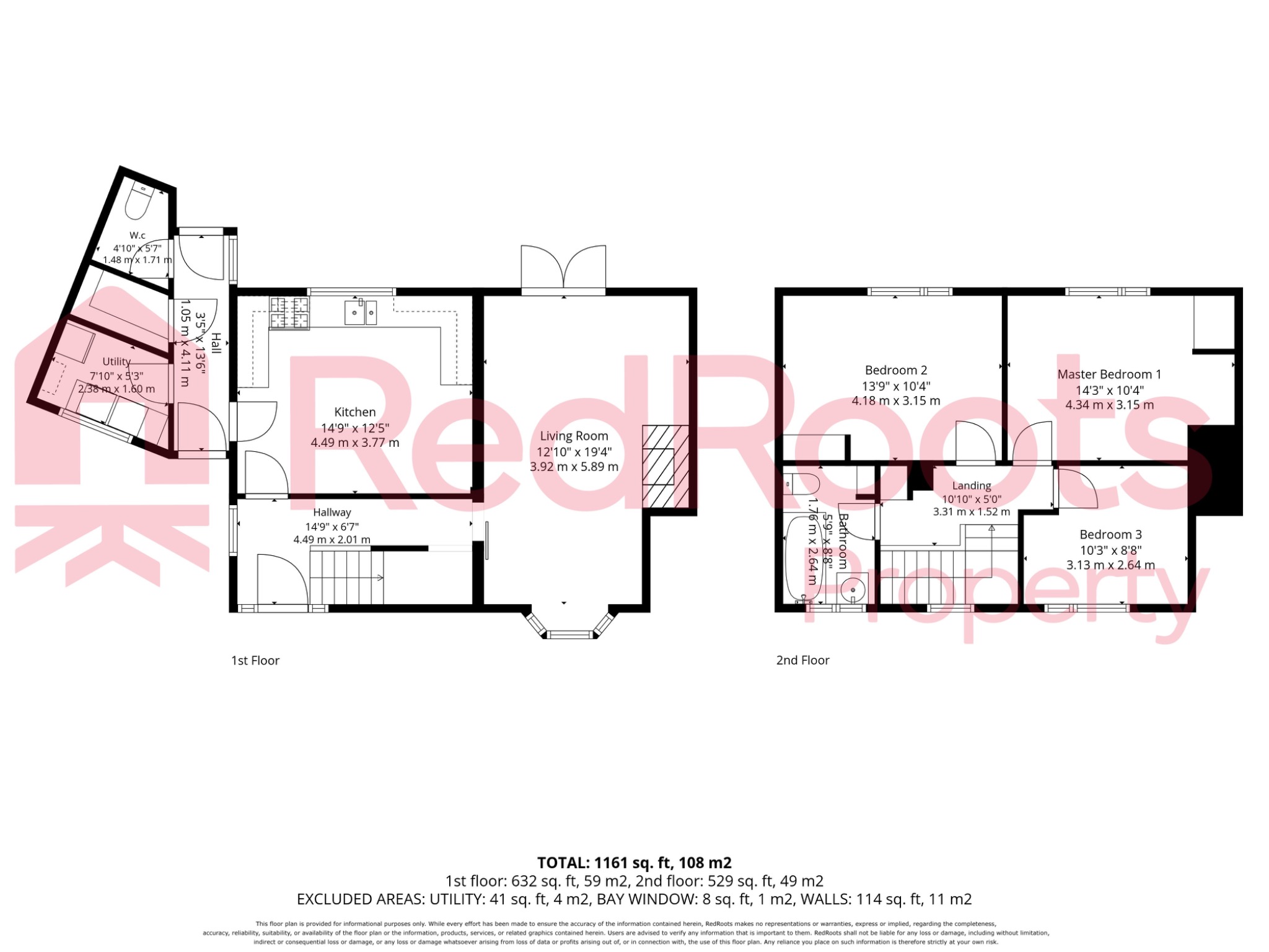3 bed semi-detached house for sale in Stonehill Rise, Doncaster, South Yorkshire, DN5 - Property floorplan