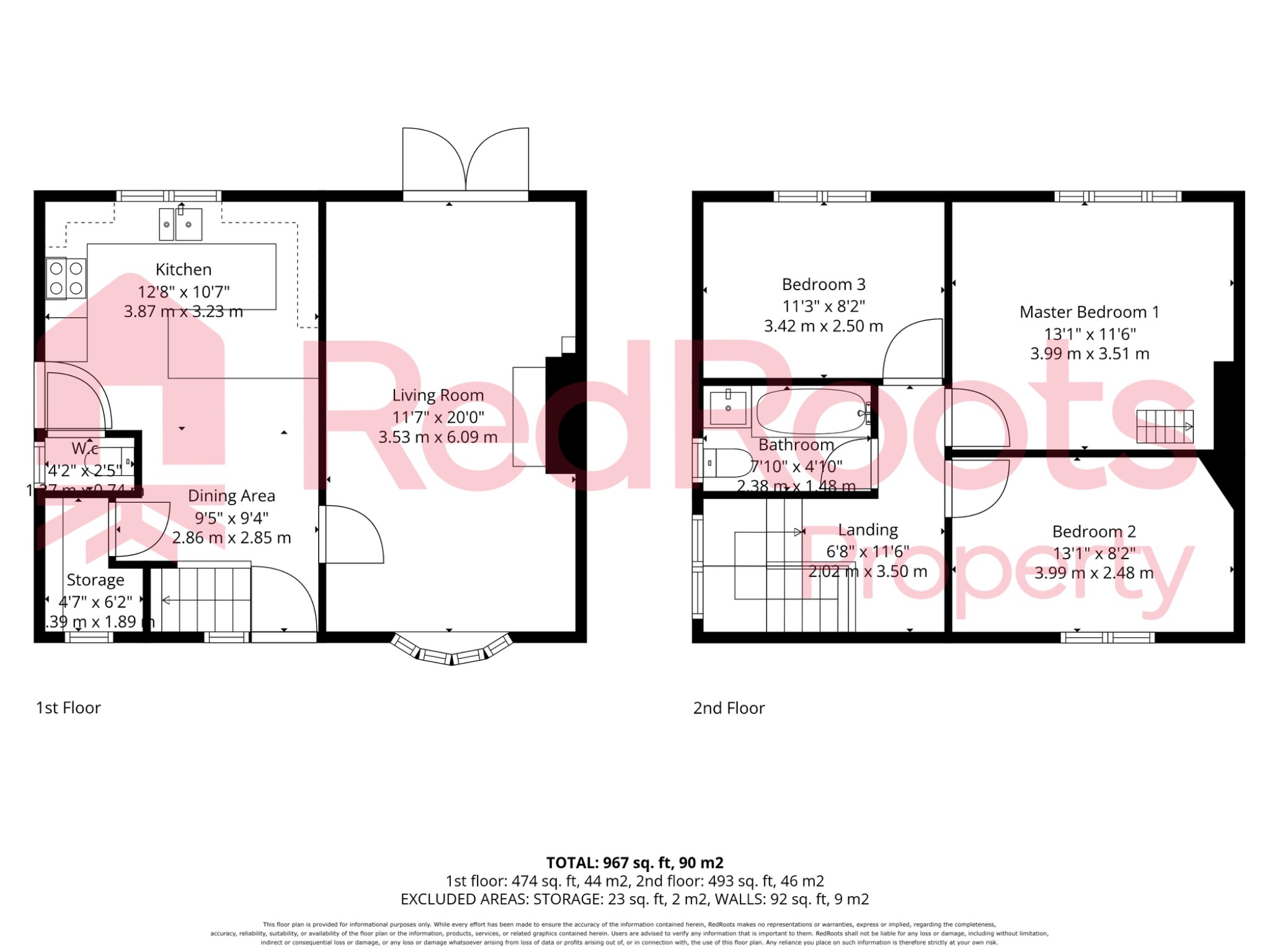 3 bed semi-detached house for sale in Victoria Road, Bentley, Doncaster, South Yorkshire, DN5 - Property floorplan
