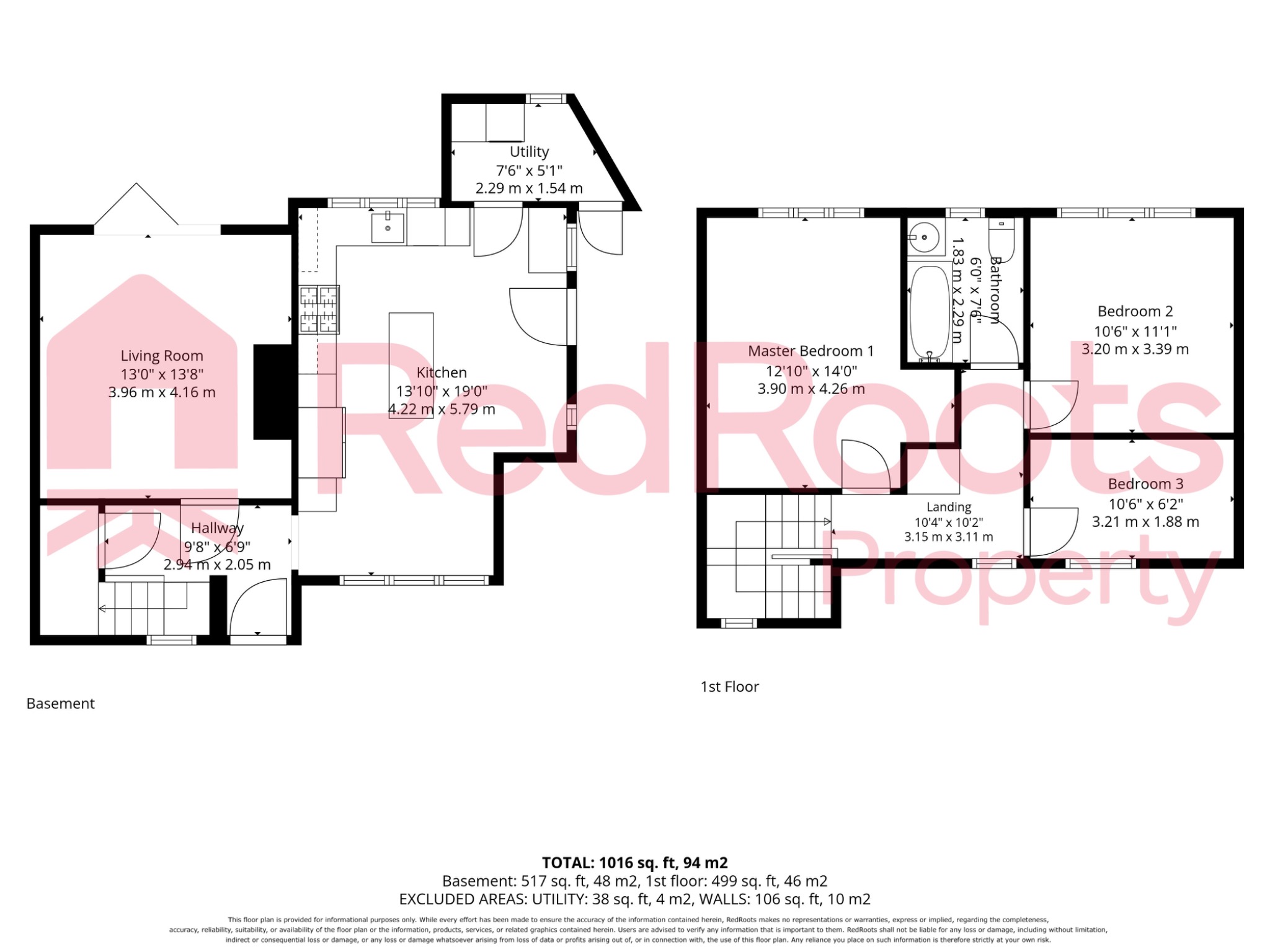 3 bed semi-detached house for sale in Chestnut Avenue, Carcroft, Doncaster, South Yorkshire, DN6 - Property floorplan