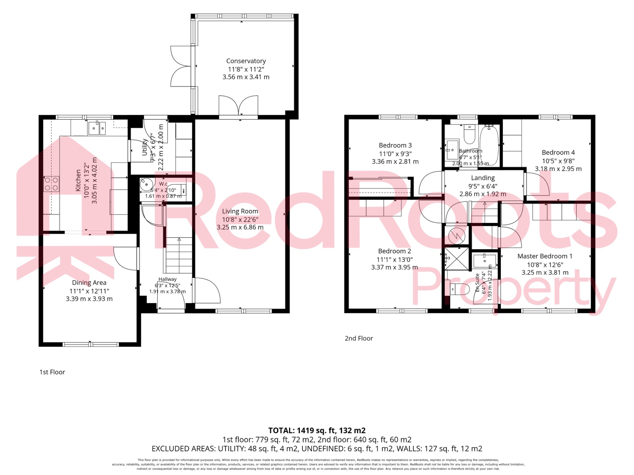 4 bed detached house for sale in Wainscot Place, Skellow, Doncaster, South Yorkshire, DN6 - Property floorplan