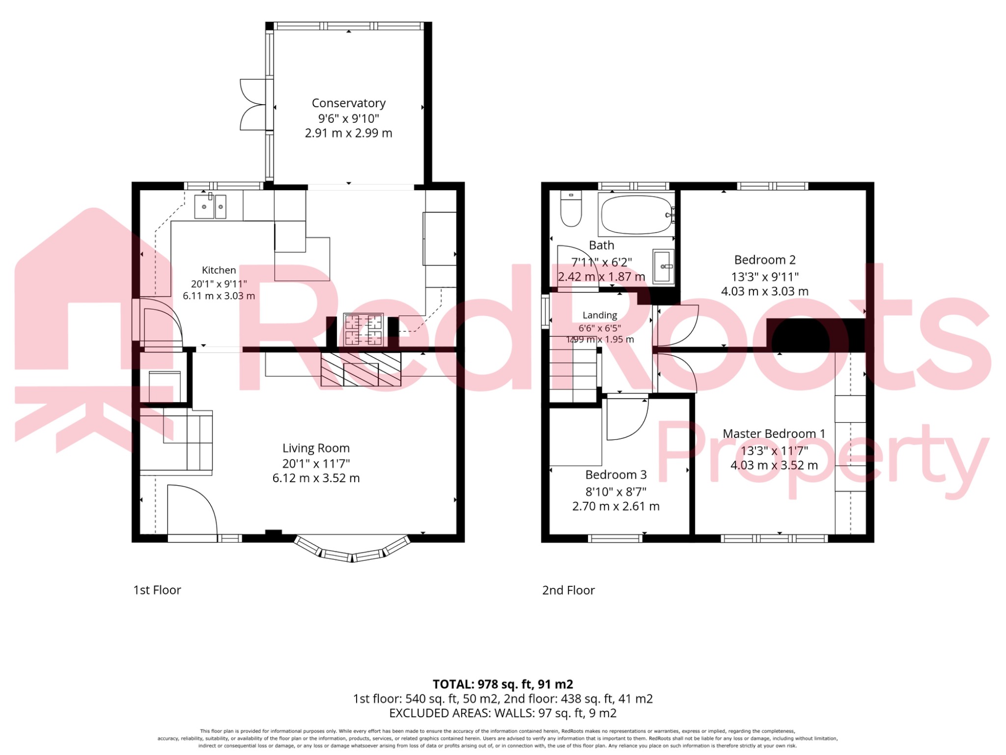 3 bed semi-detached house for sale in Shakespeare Avenue, Campsall, Doncaster, South Yorkshire, DN6 - Property floorplan