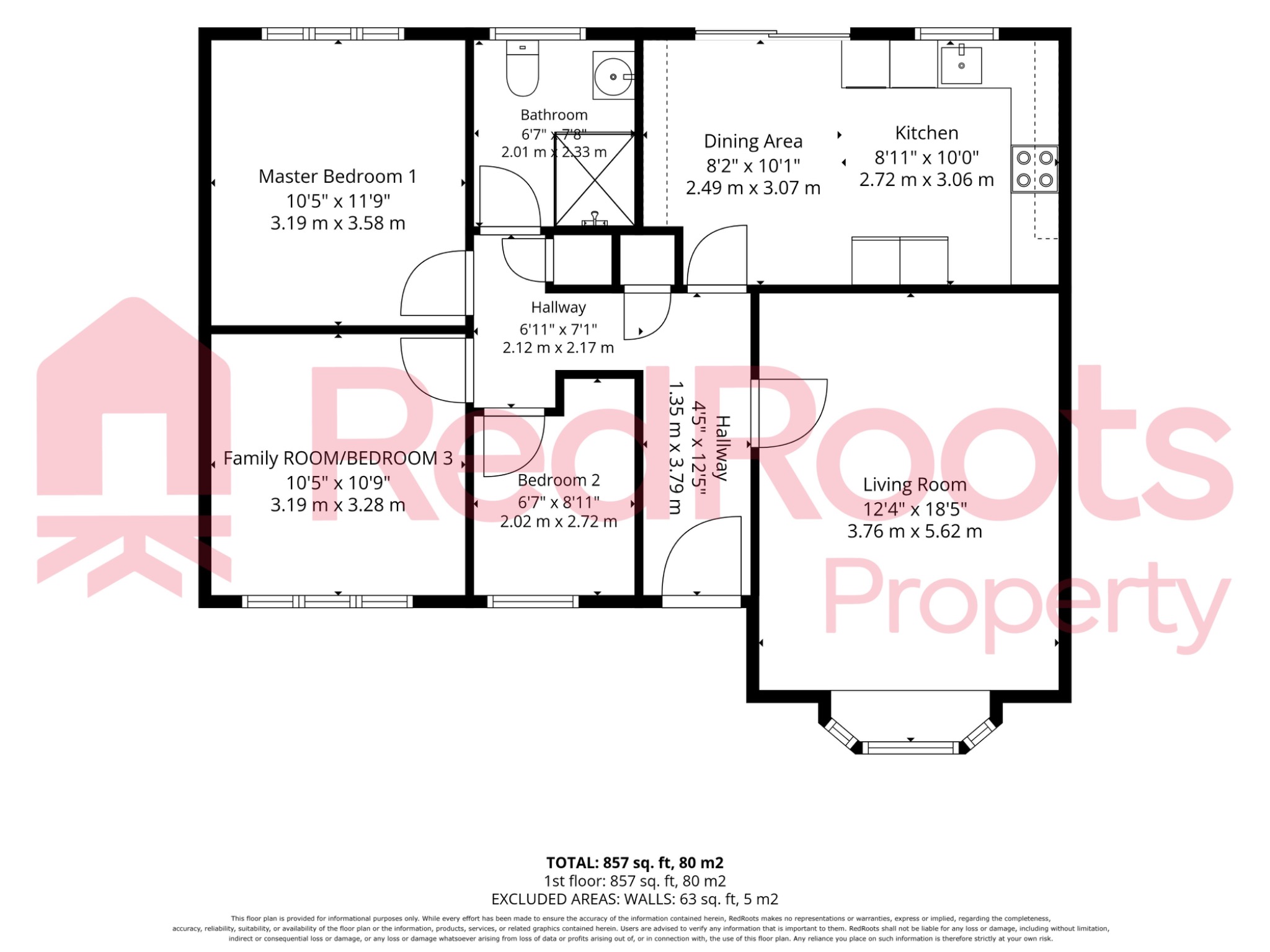 3 bed detached bungalow for sale in Lowgate, Doncaster, South Yorkshire, DN5 - Property floorplan