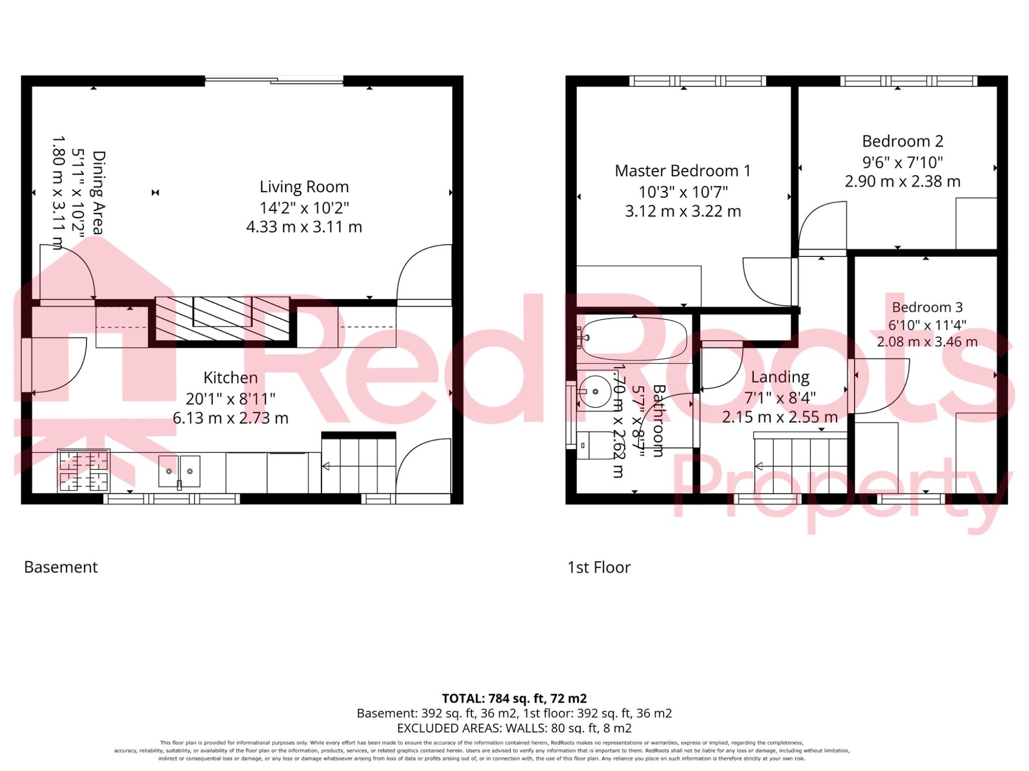 3 bed semi-detached house for sale in Woodside Road, Doncaster, South Yorkshire, DN5 - Property floorplan