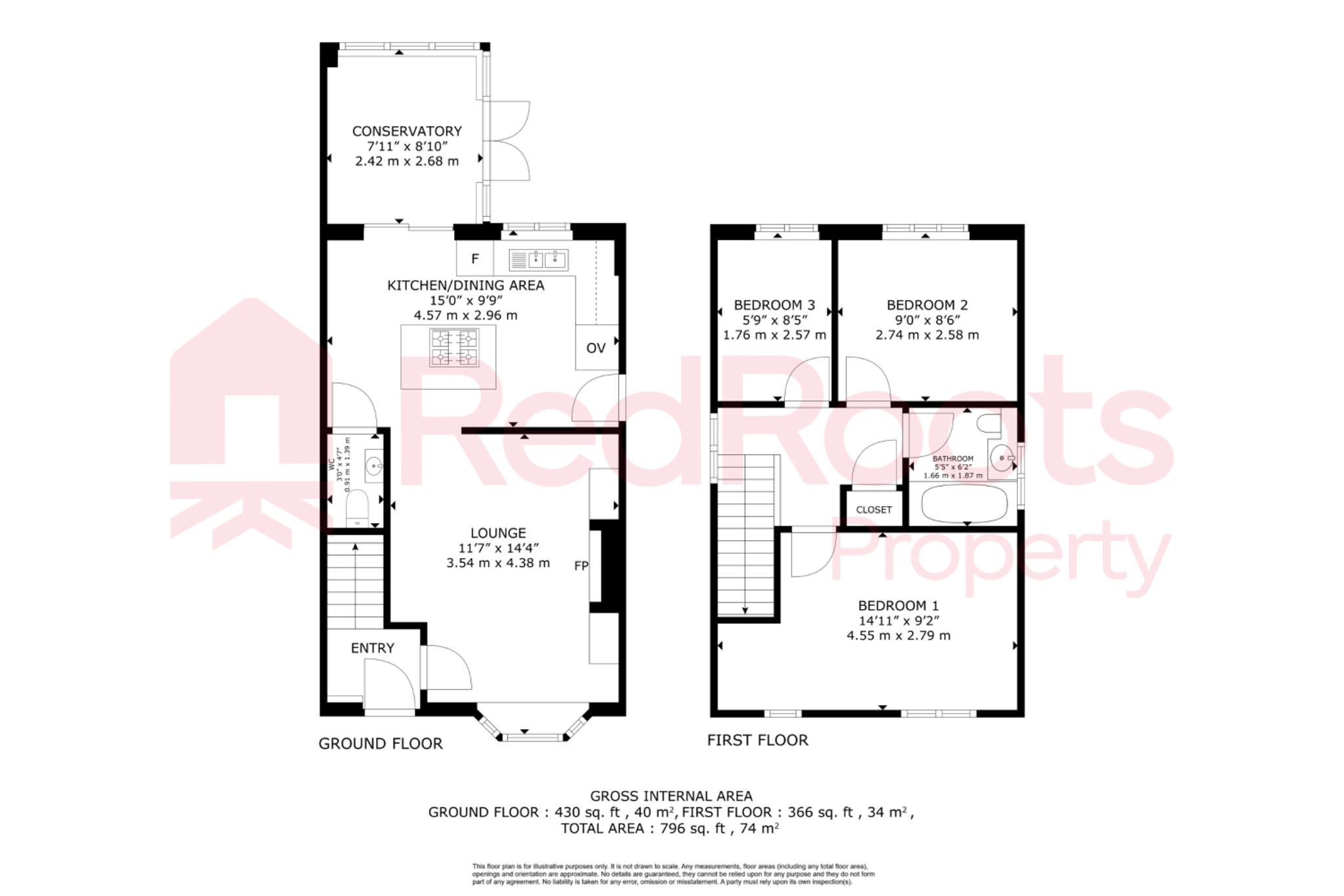 3 bed detached house for sale in Valiant Gardens, Sprotbrough, Doncaster, DN5 - Property floorplan