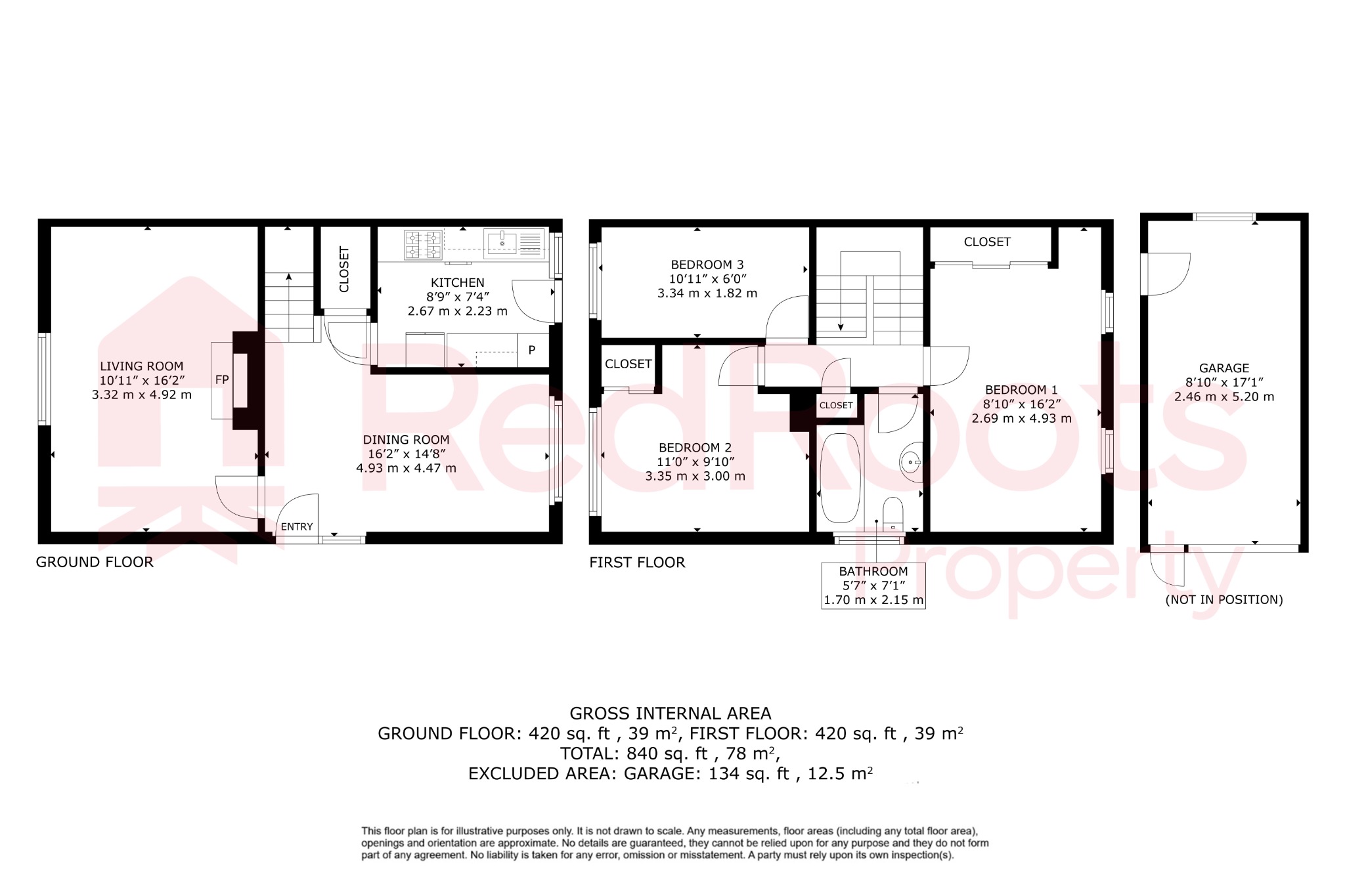 3 bed semi-detached house for sale in Riverhead, Sprotbrough, Doncaster DN5 - Property floorplan