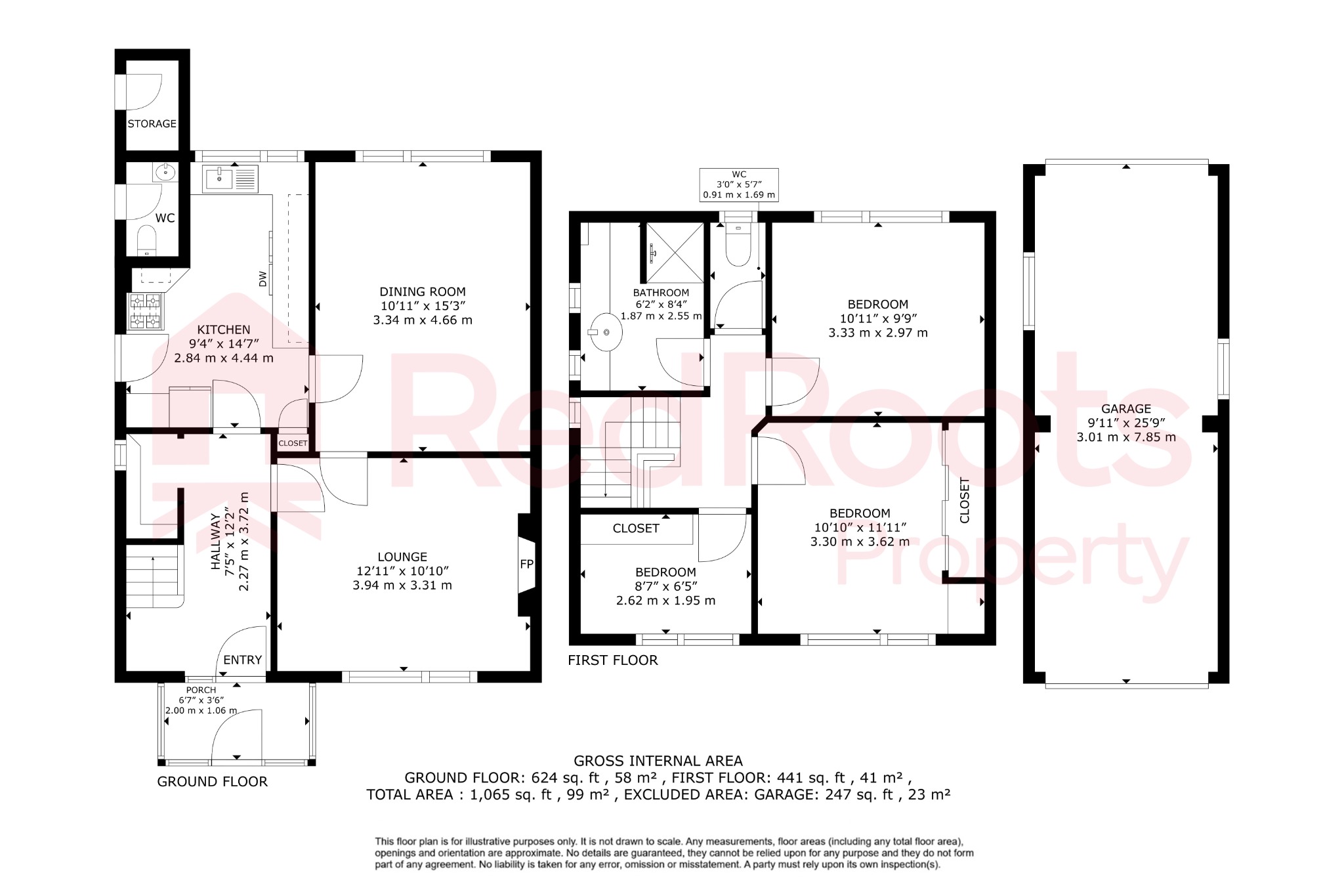 3 bed detached house for sale in Poplar Drive, Wath-Upon-Dearne, Rotherham, S63 - Property floorplan