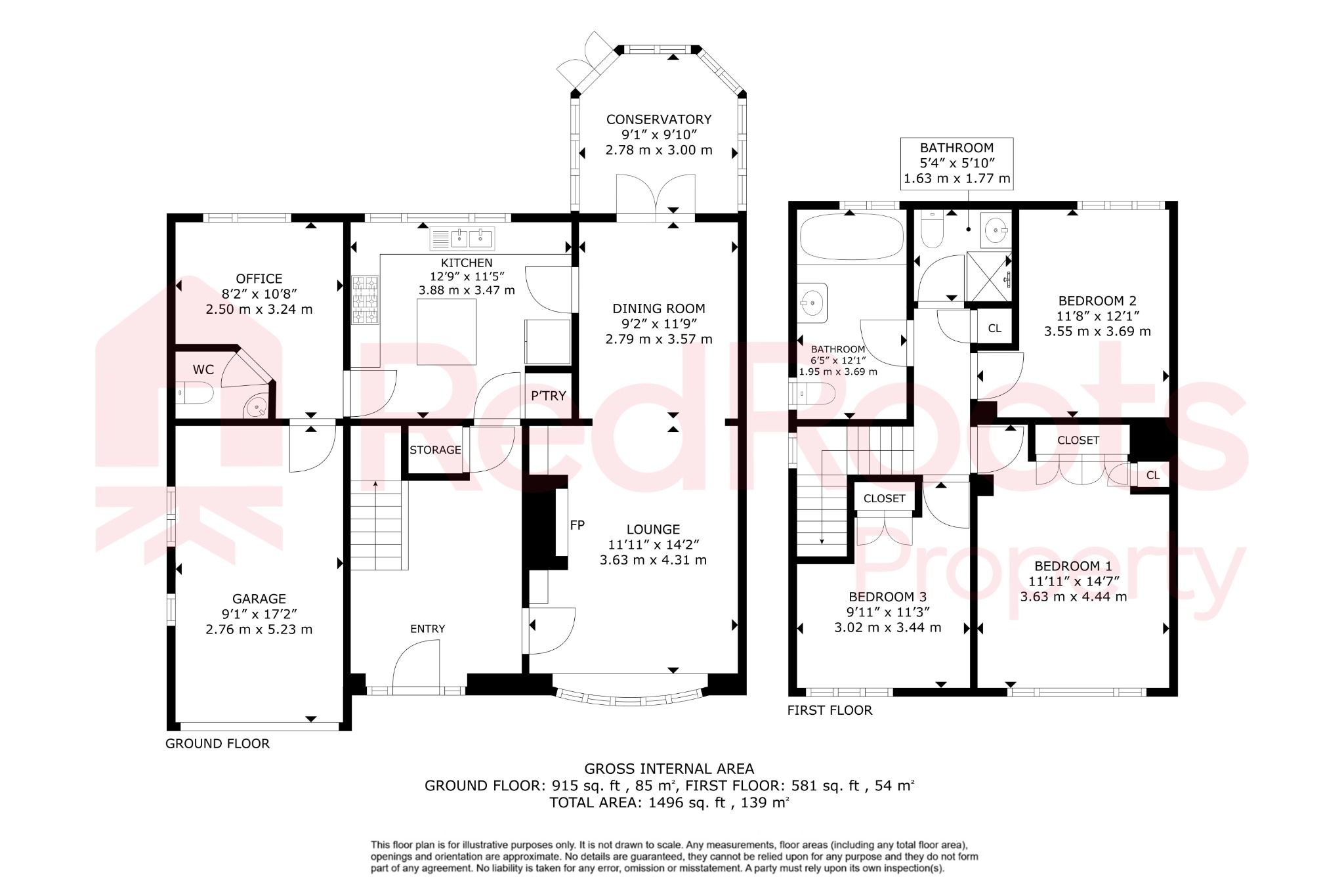 3 bed detached house for sale in Woodview, Sprotbrough, Doncaster DN5 - Property floorplan
