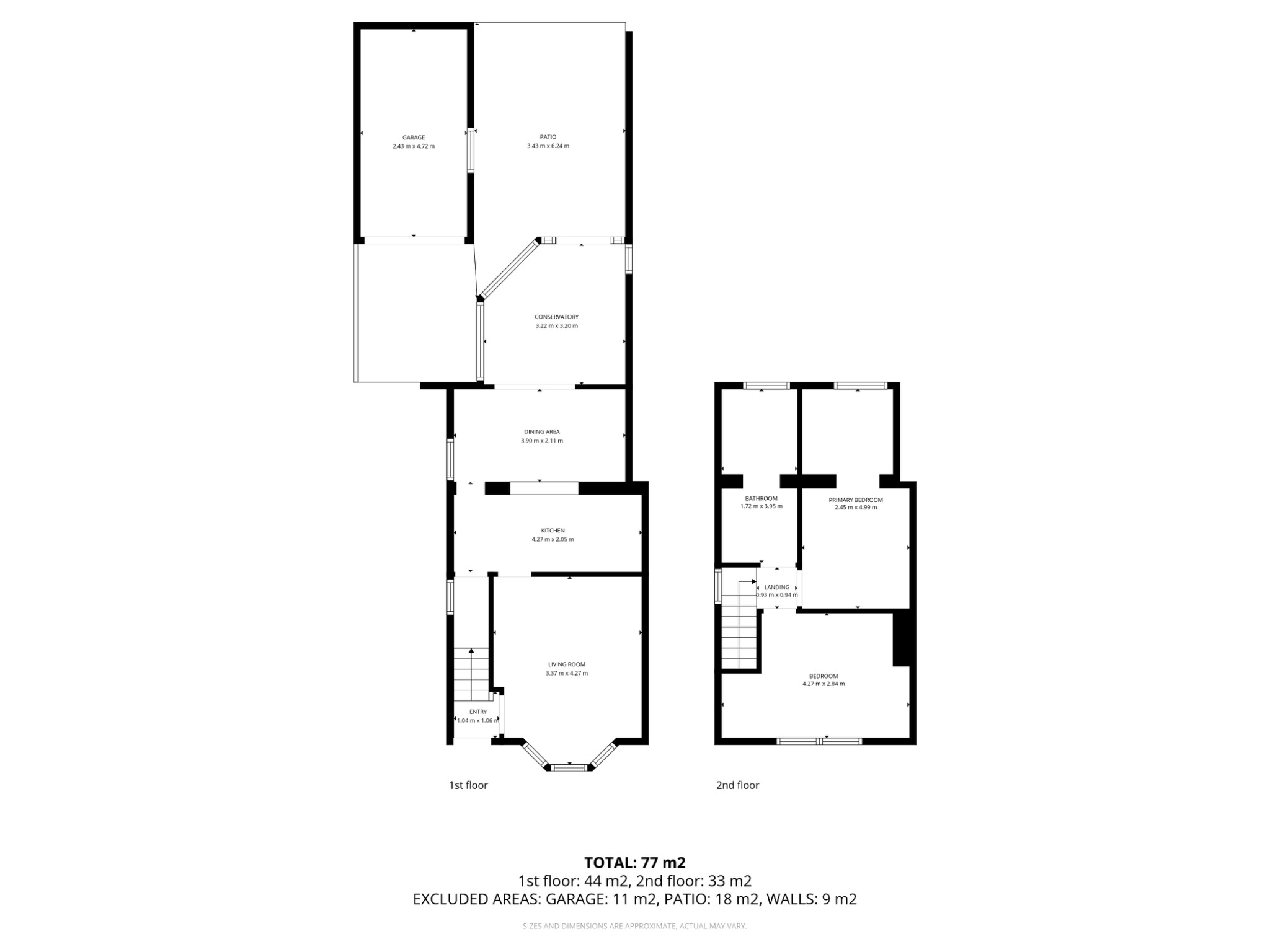 2 bed semi-detached house for sale in Tennyson Avenue, Doncaster, South Yorkshire, DN5 - Property floorplan