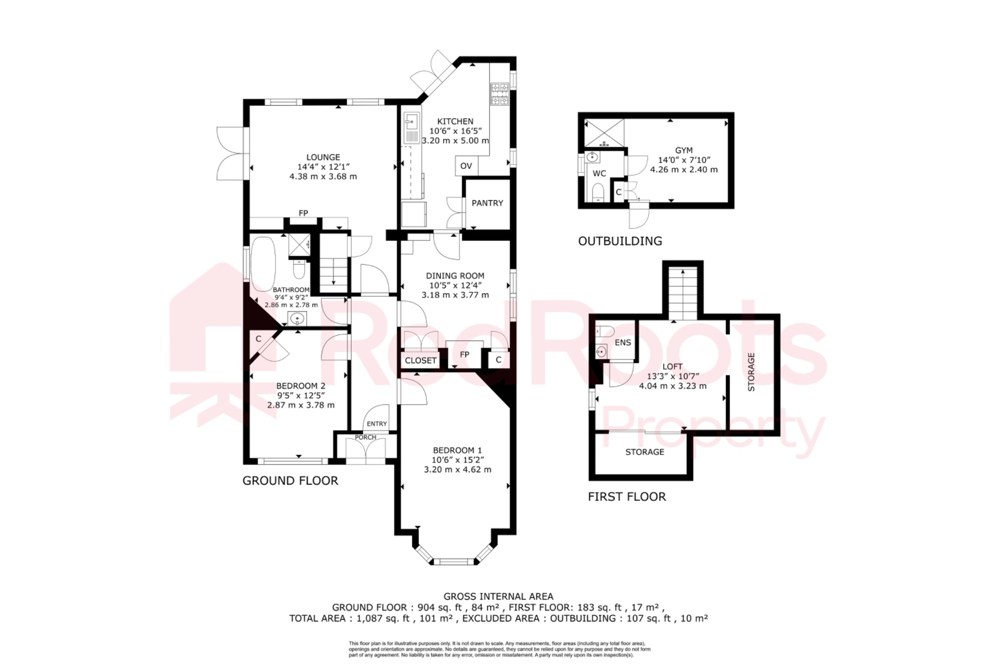 2 bed bungalow for sale in Wynmoor, York Road, Doncaster, South Yorkshire, DN5 - Property floorplan