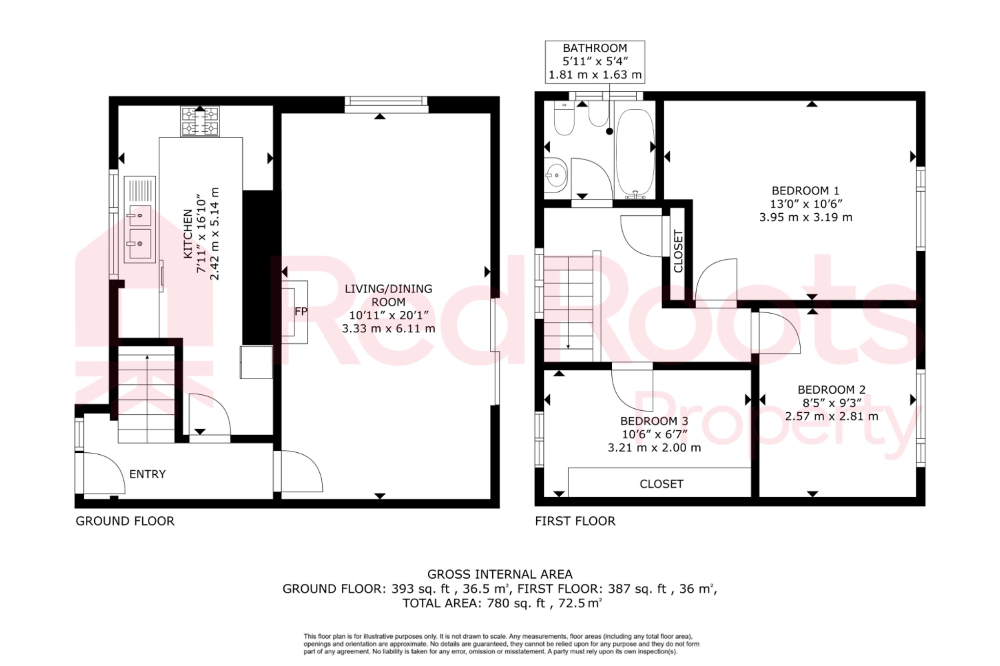 3 bed semi-detached house for sale in Pipering Lane, Doncaster, South Yorkshire, DN5 - Property floorplan