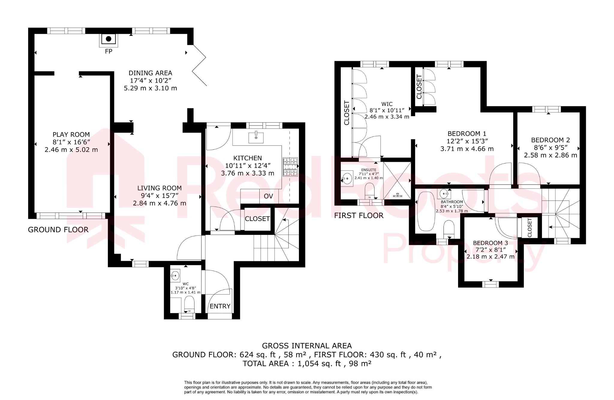 3 bed detached house for sale in Waterside View, Conisbrough, Doncaster, DN12 - Property floorplan