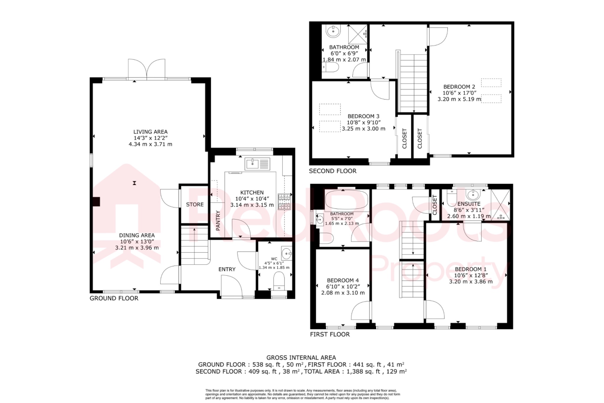 4 bed detached house for sale in Fox Gardens, Bentley, Doncaster,  DN5 - Property floorplan