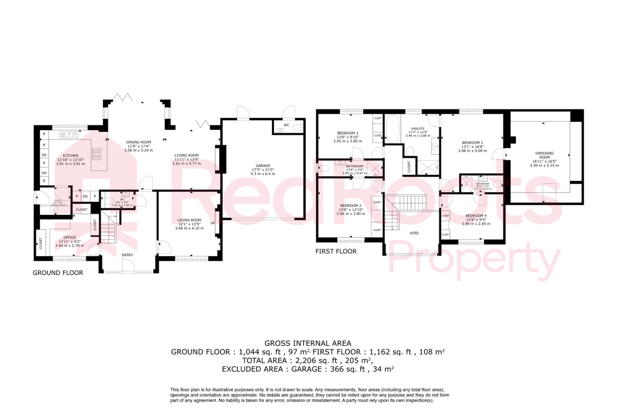 4 bed detached house for sale in Park Drive, Sprotbrough, Doncaster, DN5 - Property floorplan
