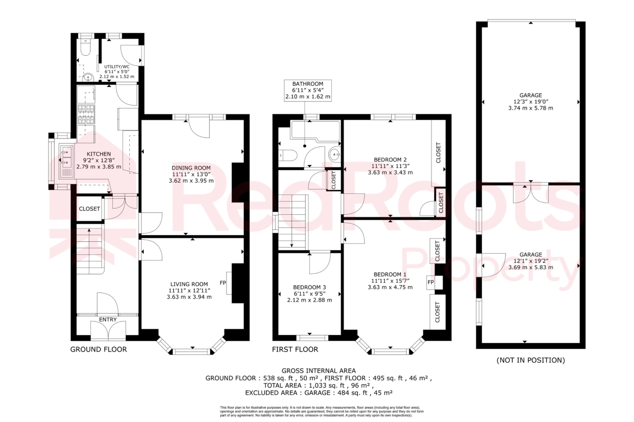 3 bed semi-detached house for sale in Melton Road, Sprotbrough, Doncaster, South Yorkshire, DN5 - Property floorplan