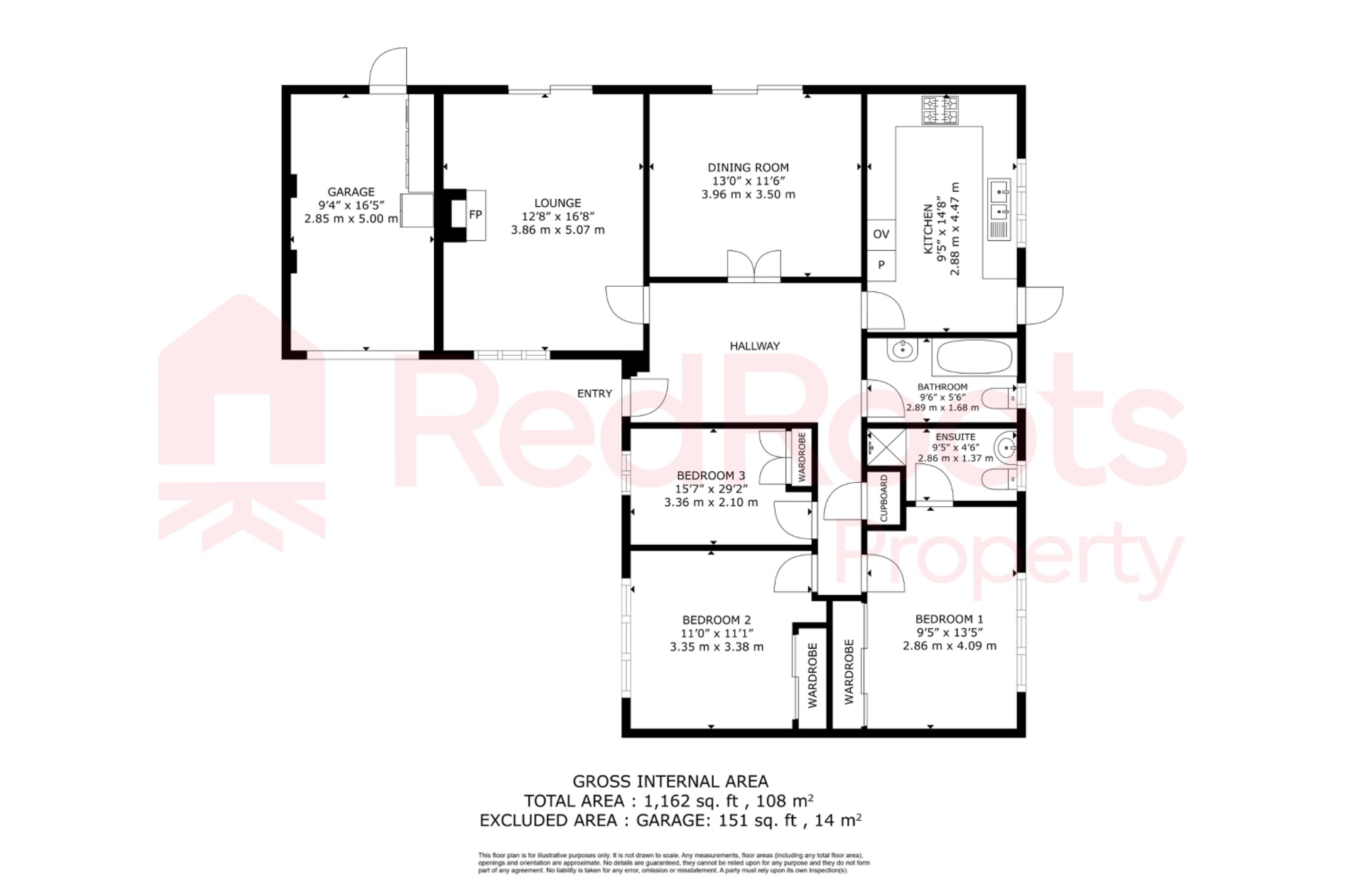 3 bed bungalow for sale in Farm Court, Adwick-le-street, Doncaster, South Yorkshire, DN6 - Property floorplan
