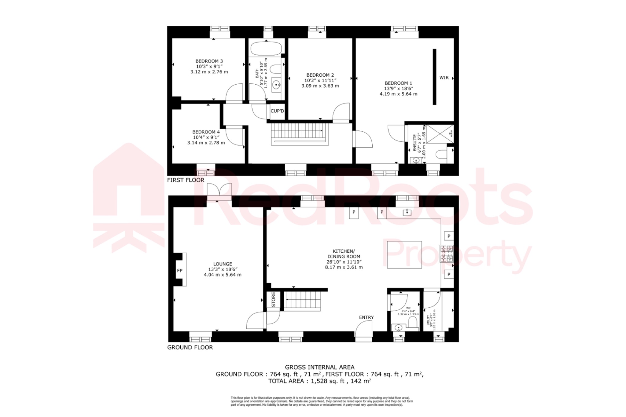 4 bed cottage for sale in Grove Court, Marr, Doncaster, DN5 - Property floorplan