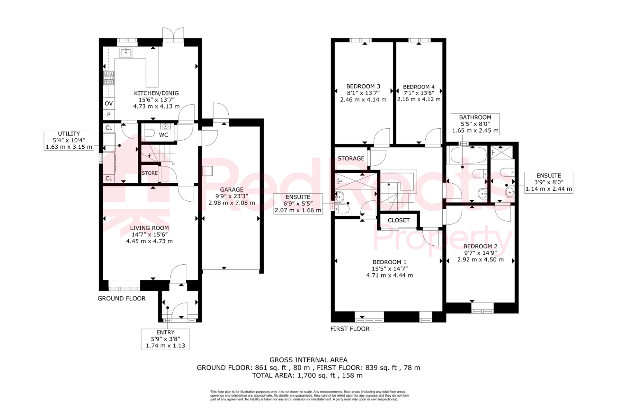 4 bed detached house for sale in Sprotbrough Road, Sprotbrough, Doncaster, DN5 - Property floorplan