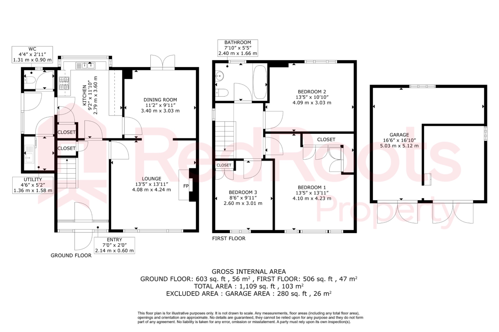 3 bed semi-detached house for sale in Spring Lane, Sprotbrough, Doncaster, DN5 - Property floorplan