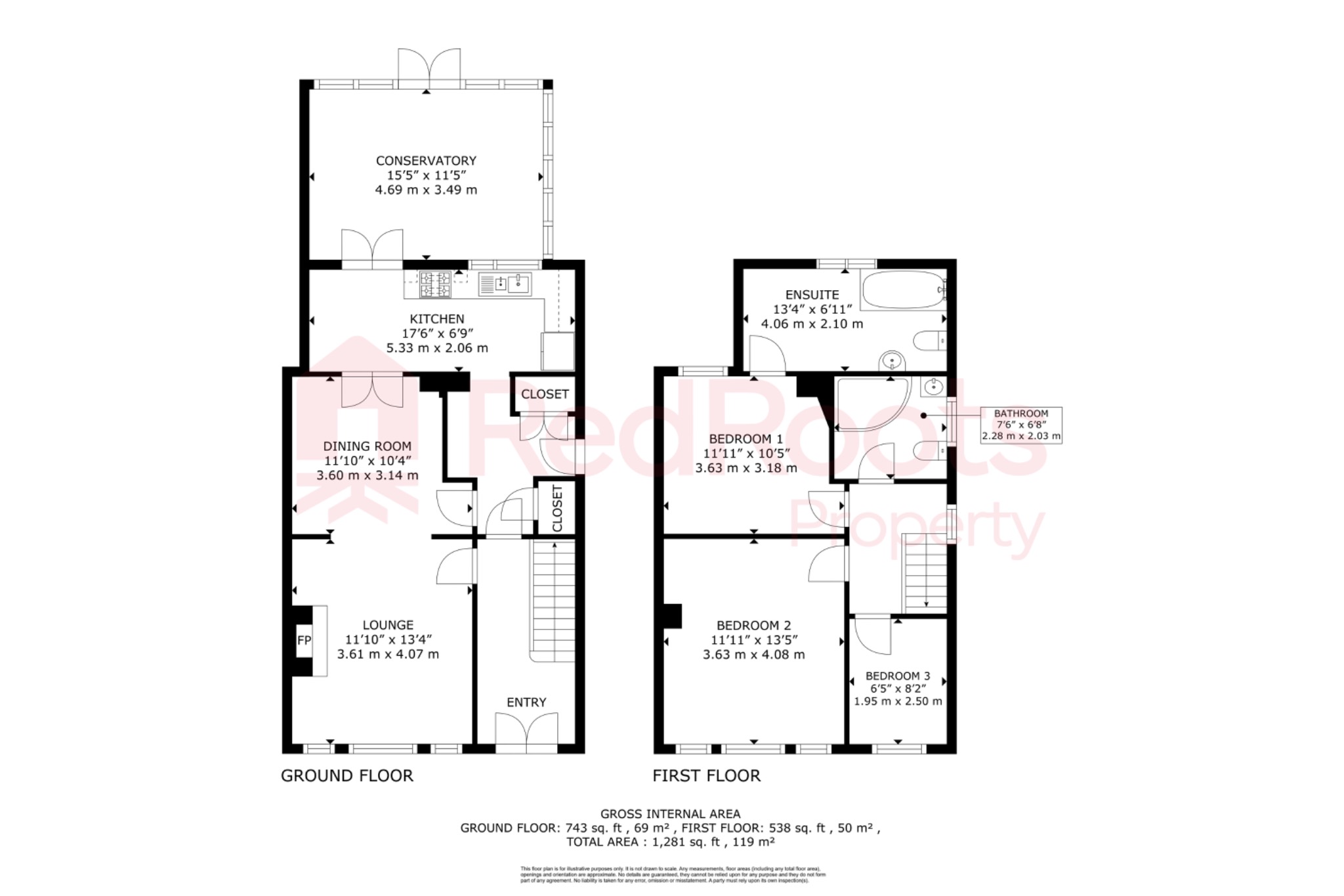 3 bed semi-detached house for sale in Stonecross Drive, Sprotbrough, Doncaster, DN5 - Property floorplan