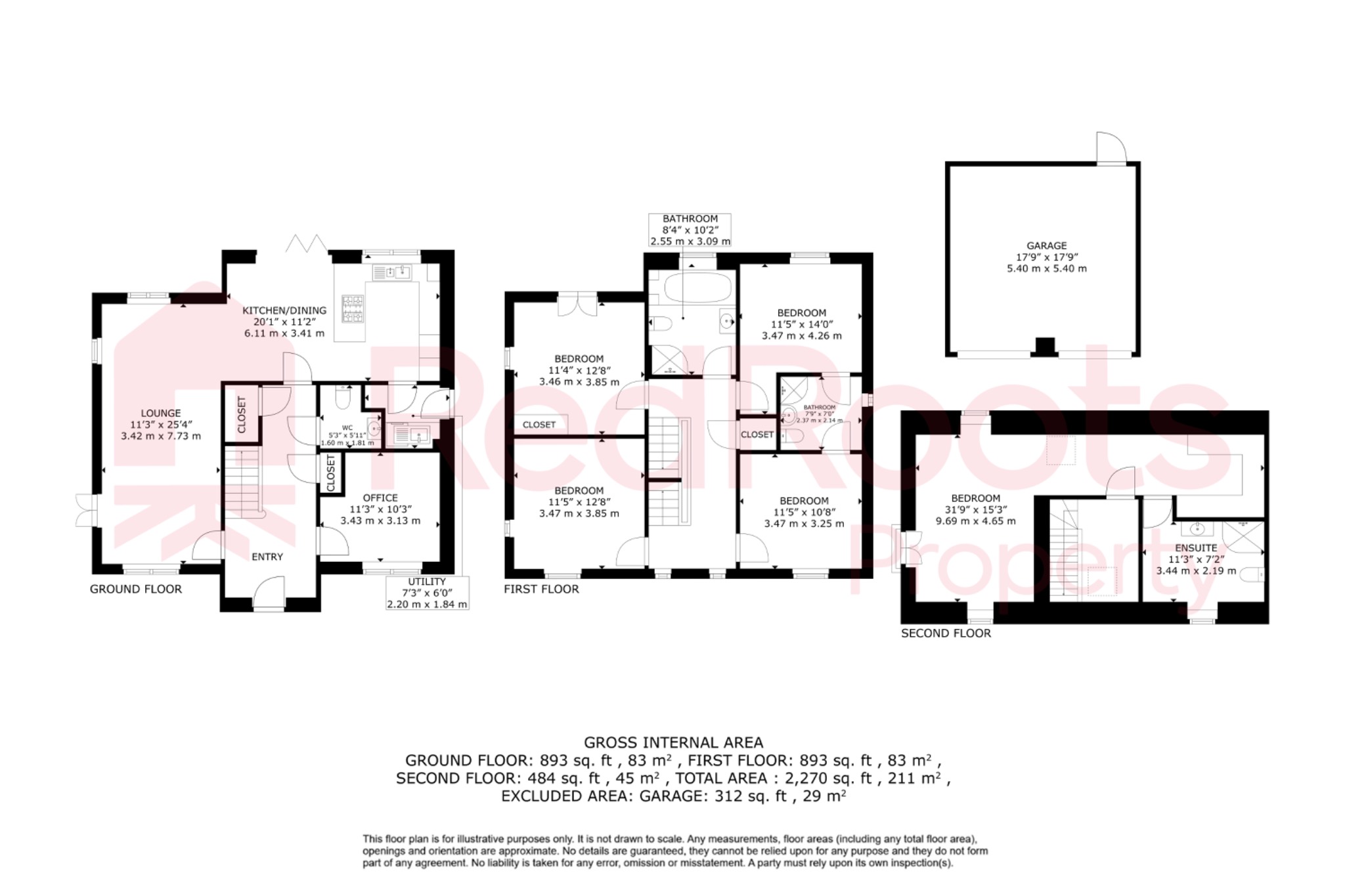 5 bed detached house for sale in Lock Keepers View, Sprotbrough, Doncaster, South Yorkshire, DN5 - Property floorplan