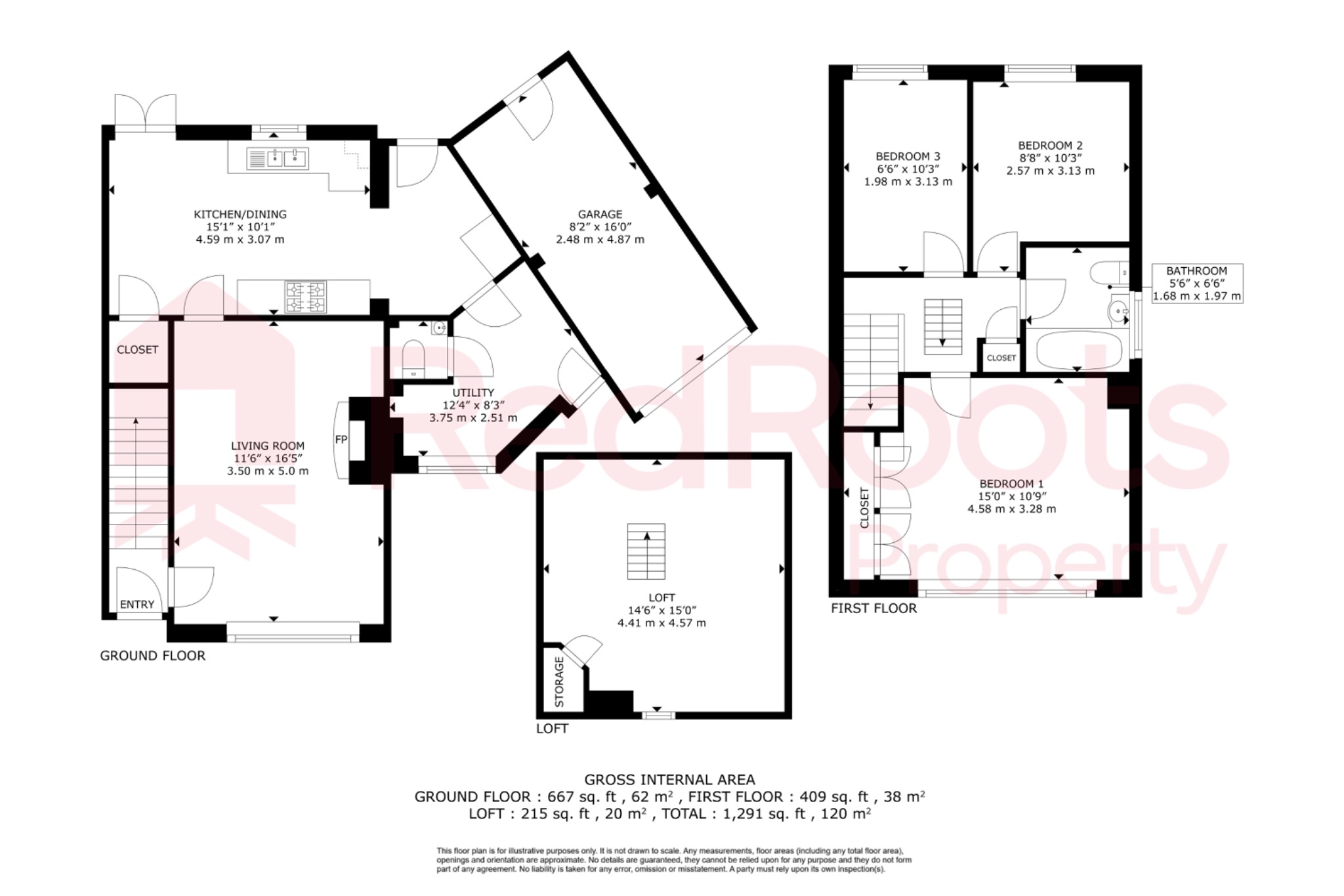 3 bed semi-detached house for sale in St. Davids Drive, Doncaster, South Yorkshire, DN5 - Property floorplan