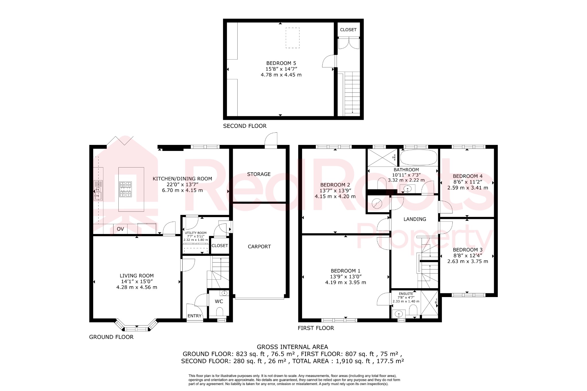 5 bed detached house for sale in Newbigg, Westwoodside, Doncaster, Lincolnshire, DN9 2AT - Property floorplan